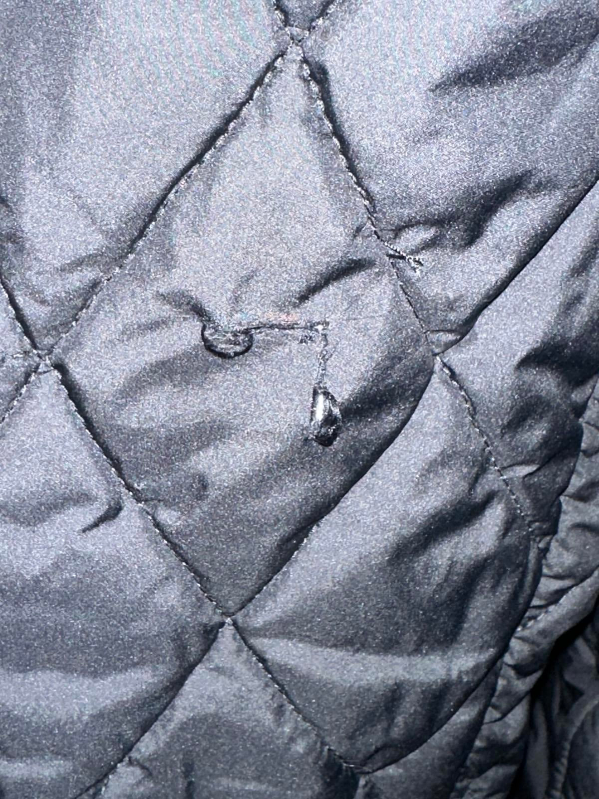 Polo Ralph Lauren black quilted barn snap front hooded jacket Size L (14-16)