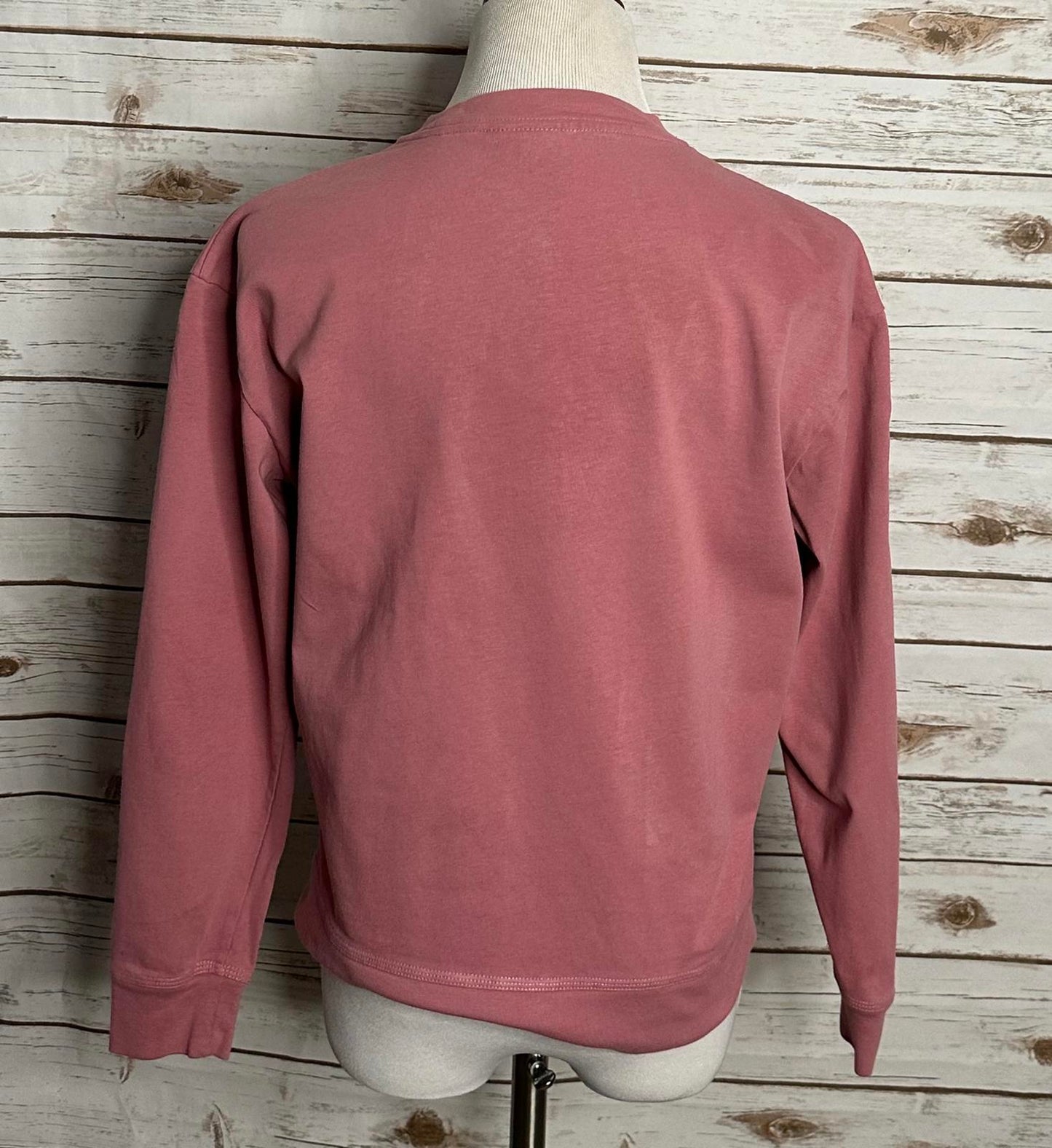 Nike activewear faded pink crewneck logo spellout long sleeve sweatshirt Size M