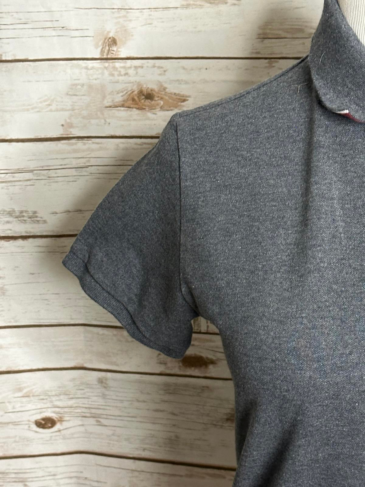 Bonobos Slim Fit classic preppy grey cotton short sleeve polo shirt Size Small