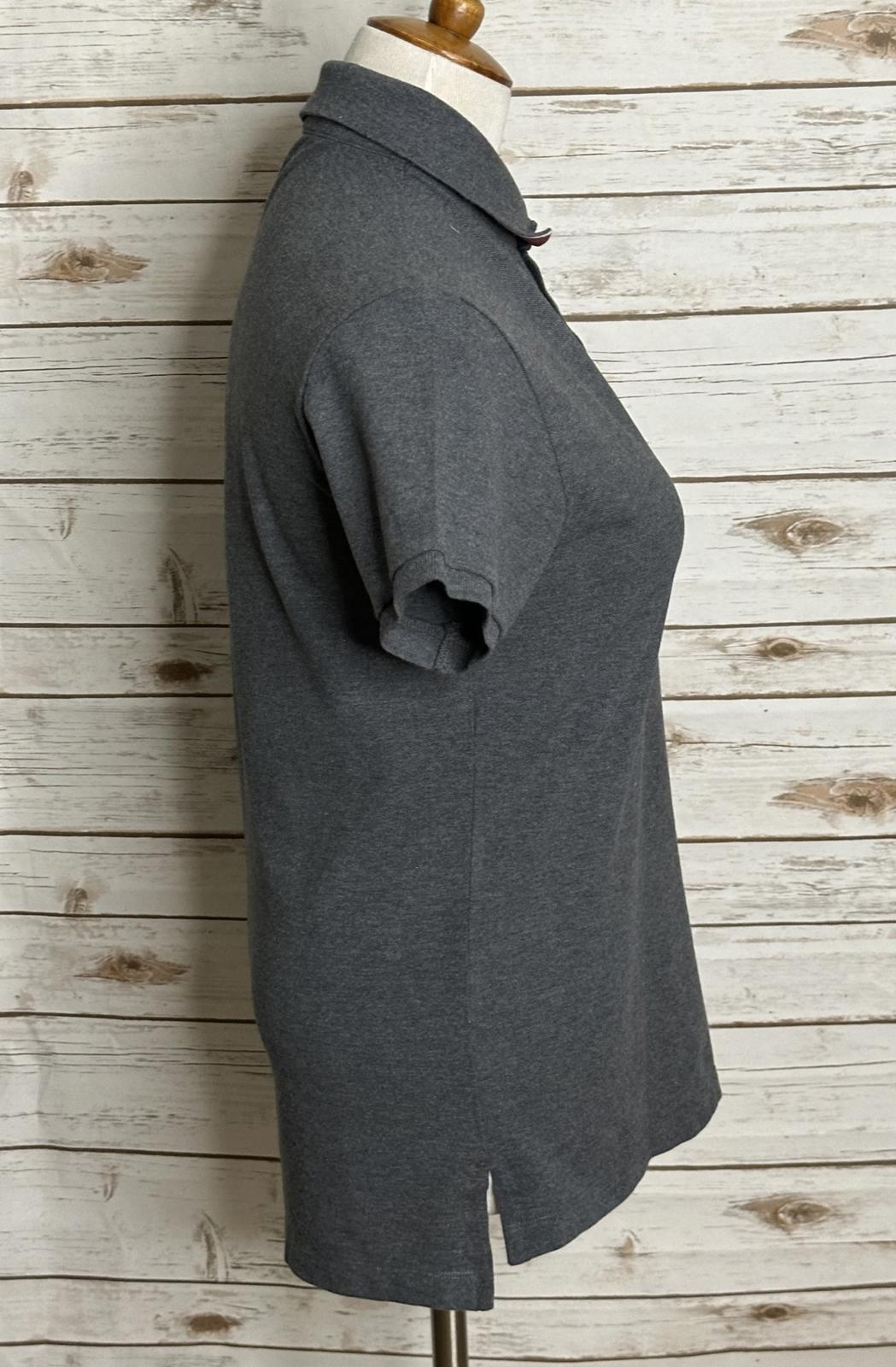 Bonobos Slim Fit classic preppy grey cotton short sleeve polo shirt Size Small