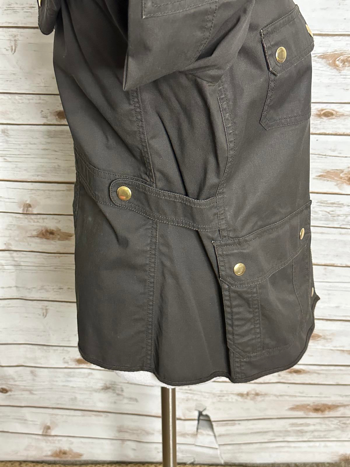 J.Crew olive green cotton relaxed boyfriend utility/field jacket Size Medium