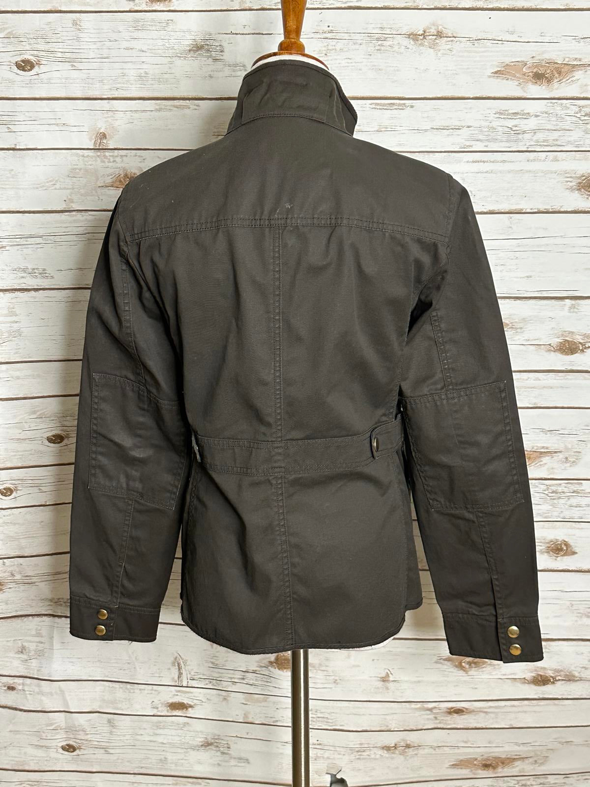 J.Crew olive green cotton relaxed boyfriend utility/field jacket Size Medium