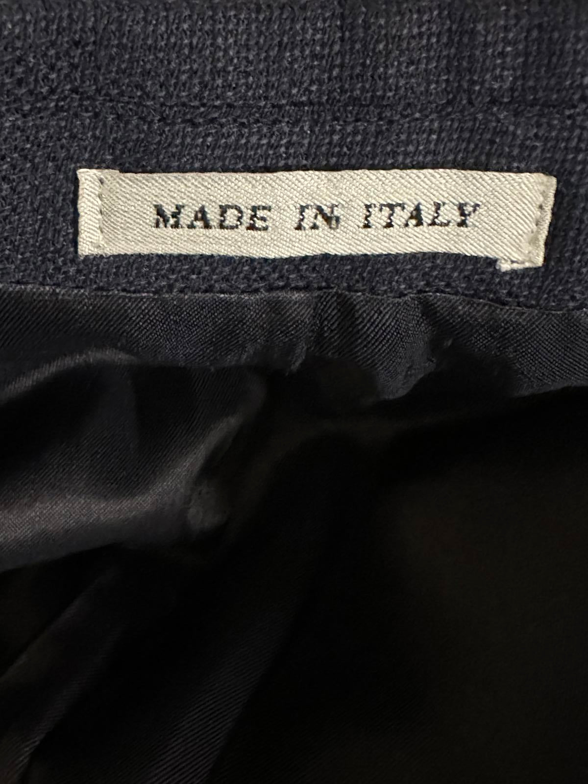 Classic navy Italian wool single-breasted 3-button blazer/sportscoat Size 52