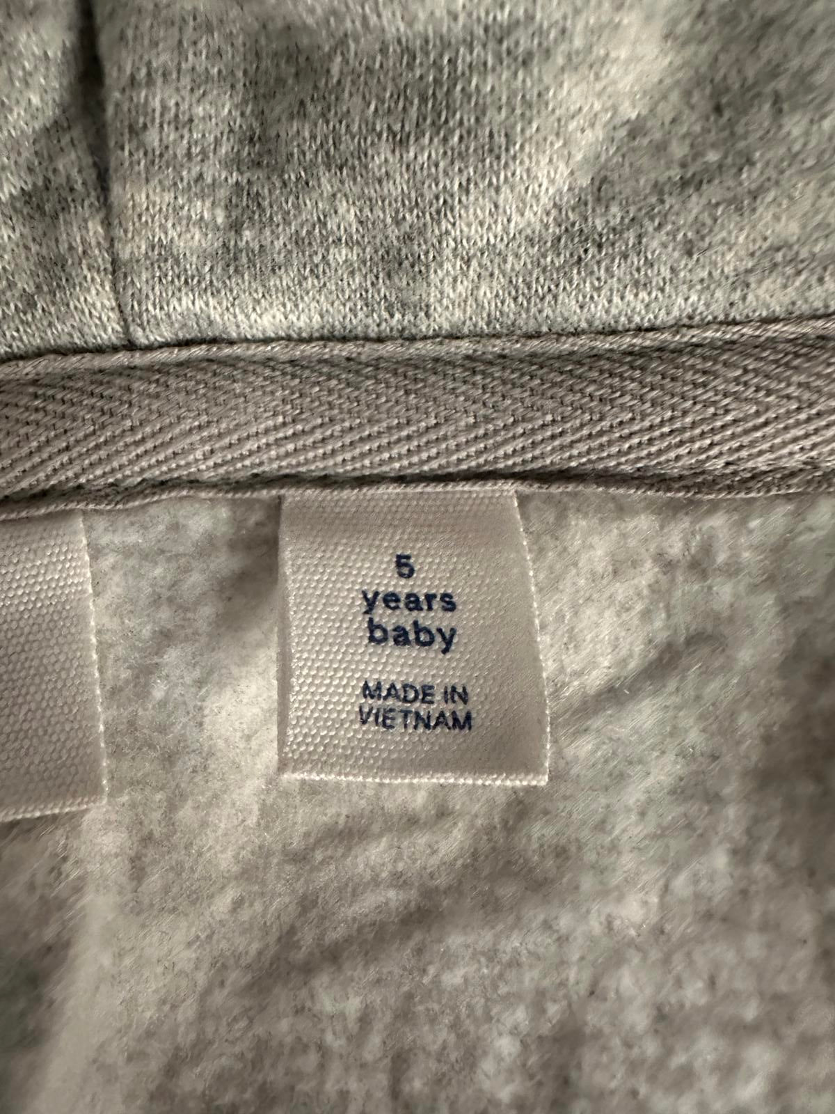 baby GAP x Disney Minnie Mouse grey zip full zip sweatshirt/hoodie Size 5 Years