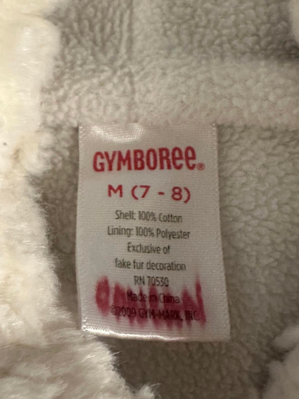 Gymboree Winter Ballerina Fair lsle hooded button-down sweater vest Size M (7-8)