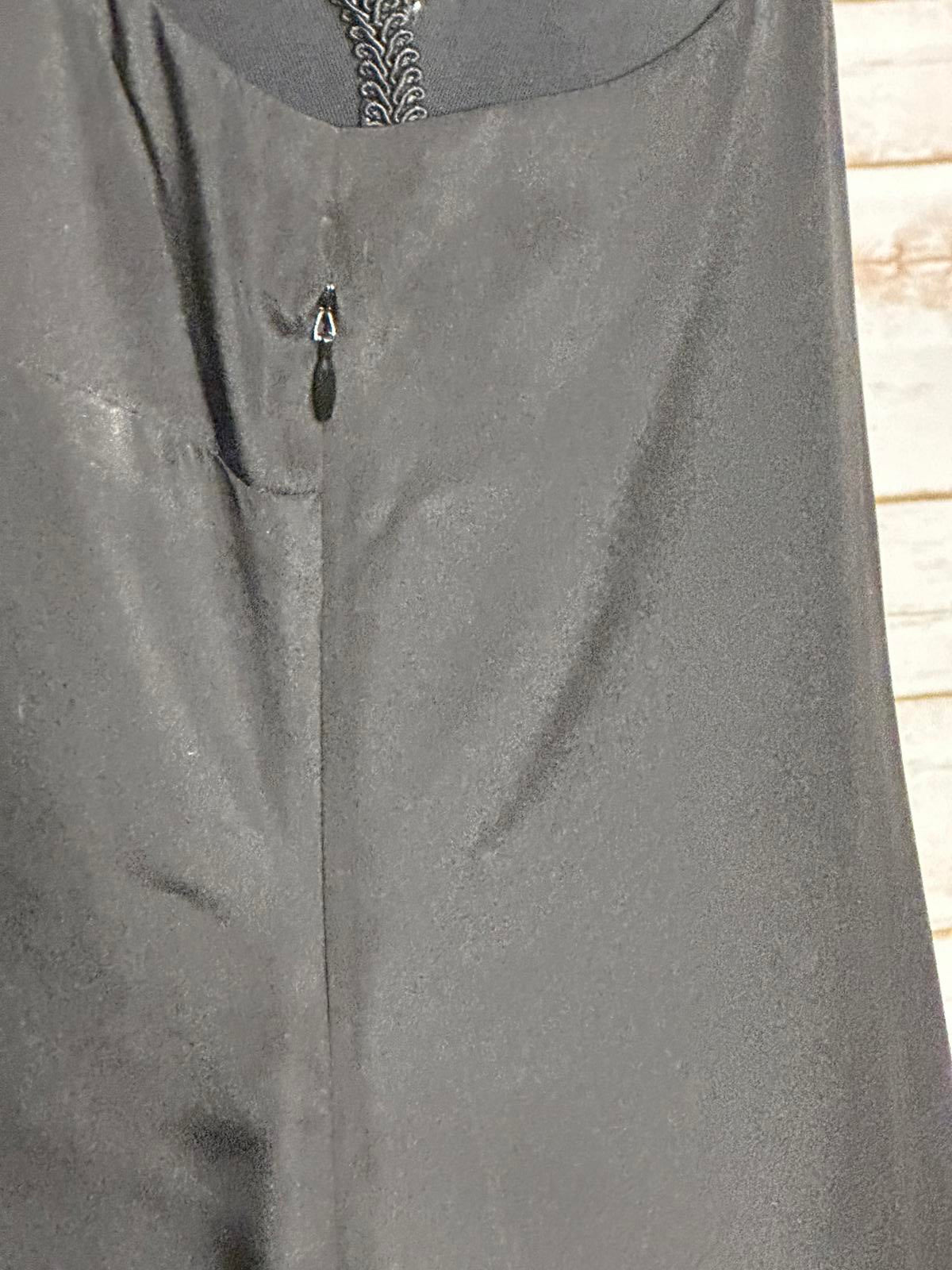 J.Crew black minimalist 90s V-neck racerback tank/slip dress Size 2
