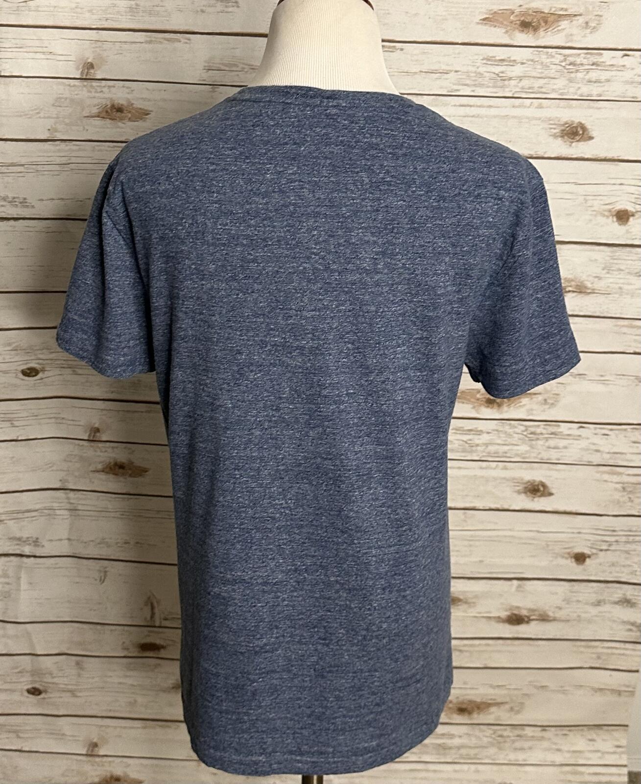 Polo Ralph Lauren cotton t-shirt Medium blue Custom Slim Fit classic normcore