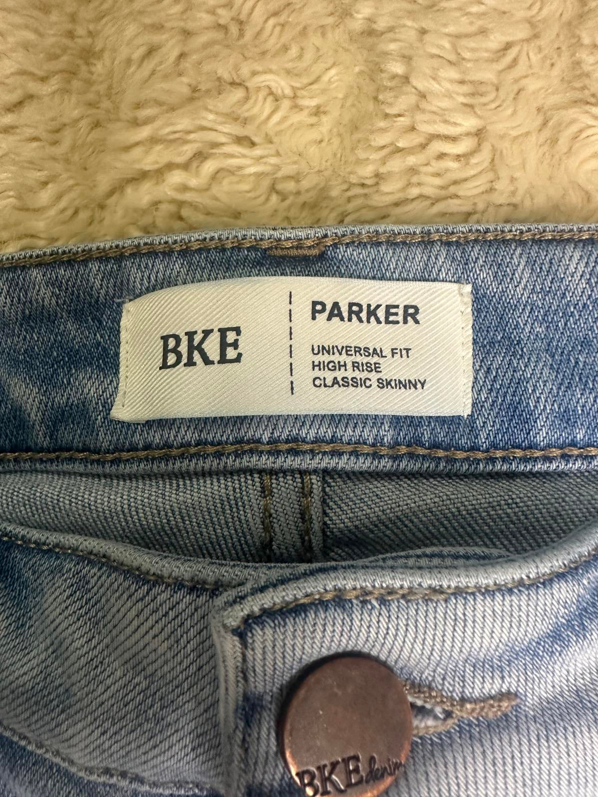 BKE Parker classic light wash high rise skinny stretch denim jeans Size 28x30