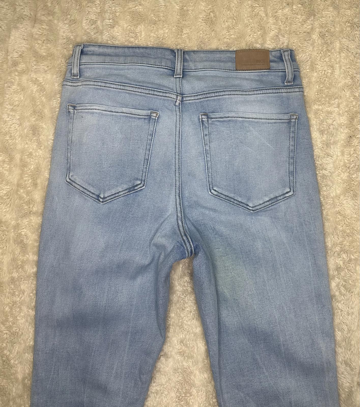 BKE Parker classic light wash high rise skinny stretch denim jeans Size 28x30
