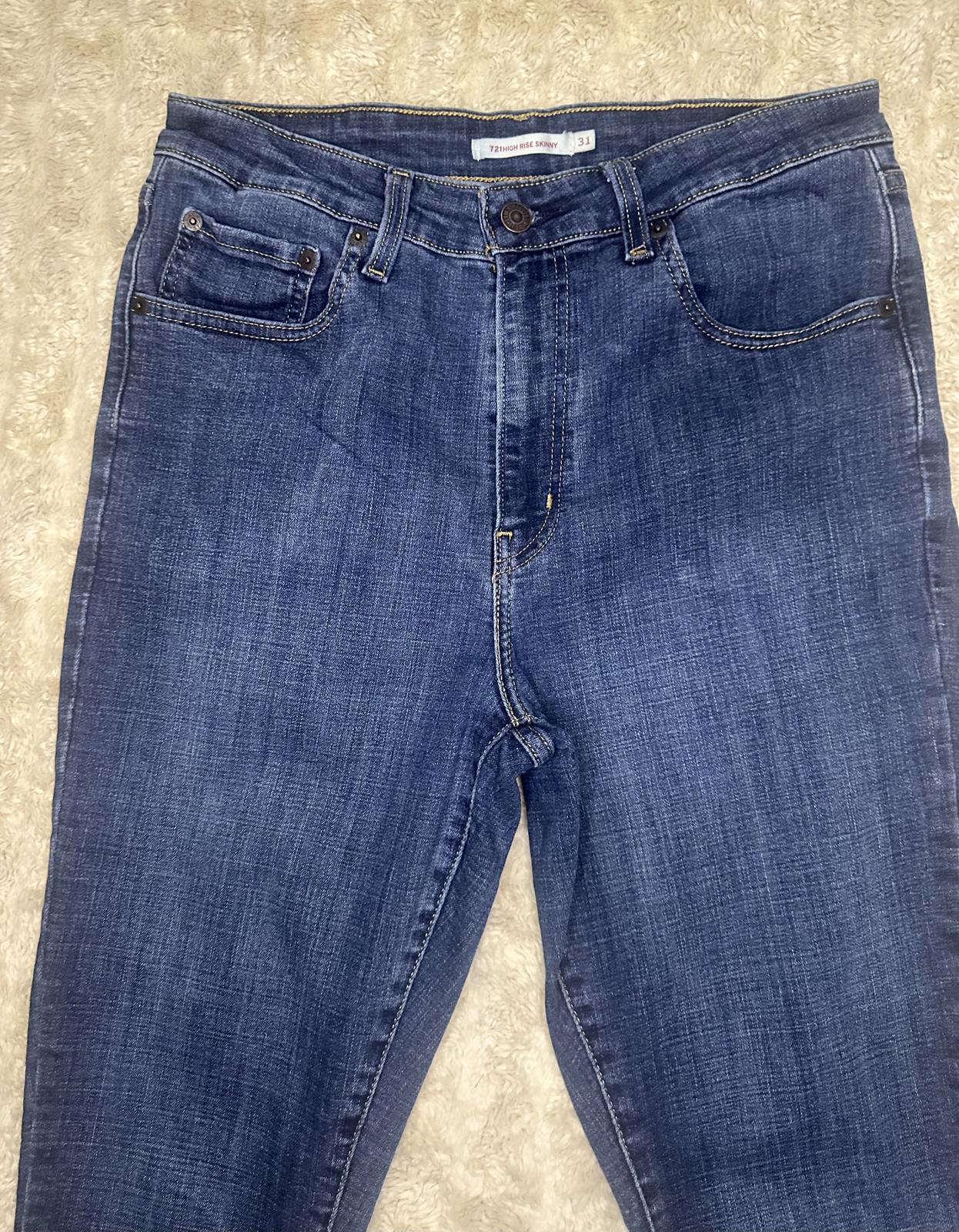 Levi's 721 High Rise Skinny modern classic medium wash denim jeans W31 L30