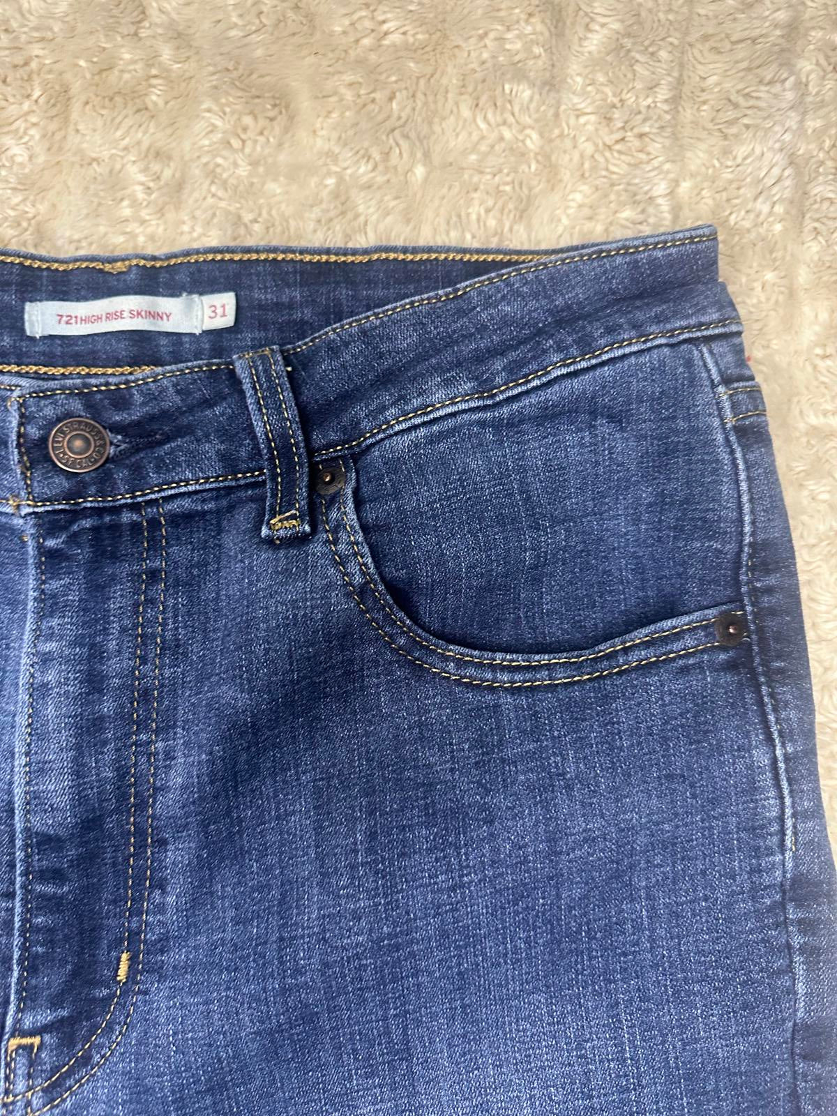 Levi's 721 High Rise Skinny modern classic medium wash denim jeans W31 L30