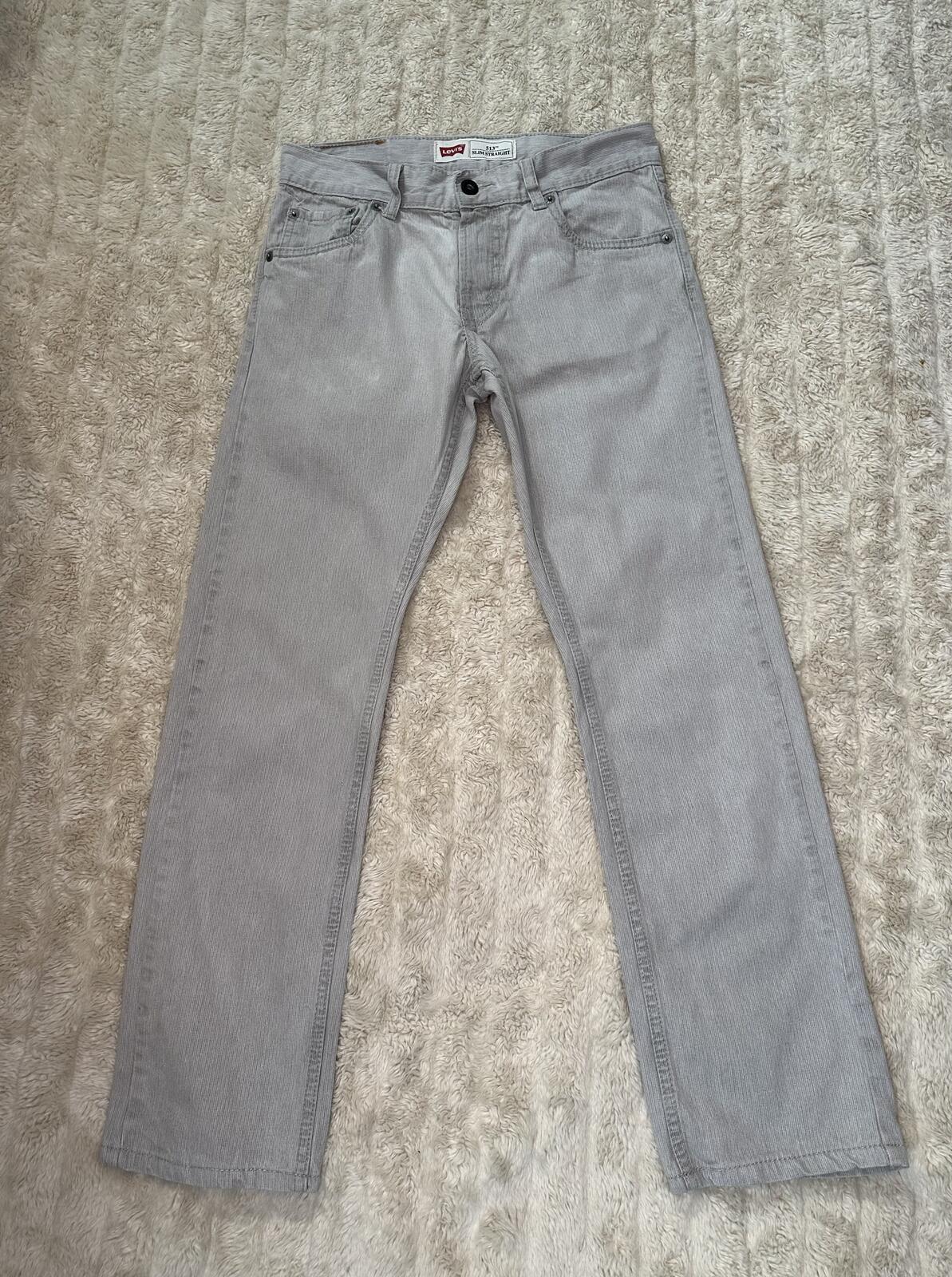 Levi's Slim Straight denim jeans 27x27/14 Reg grey modern classic minimalism