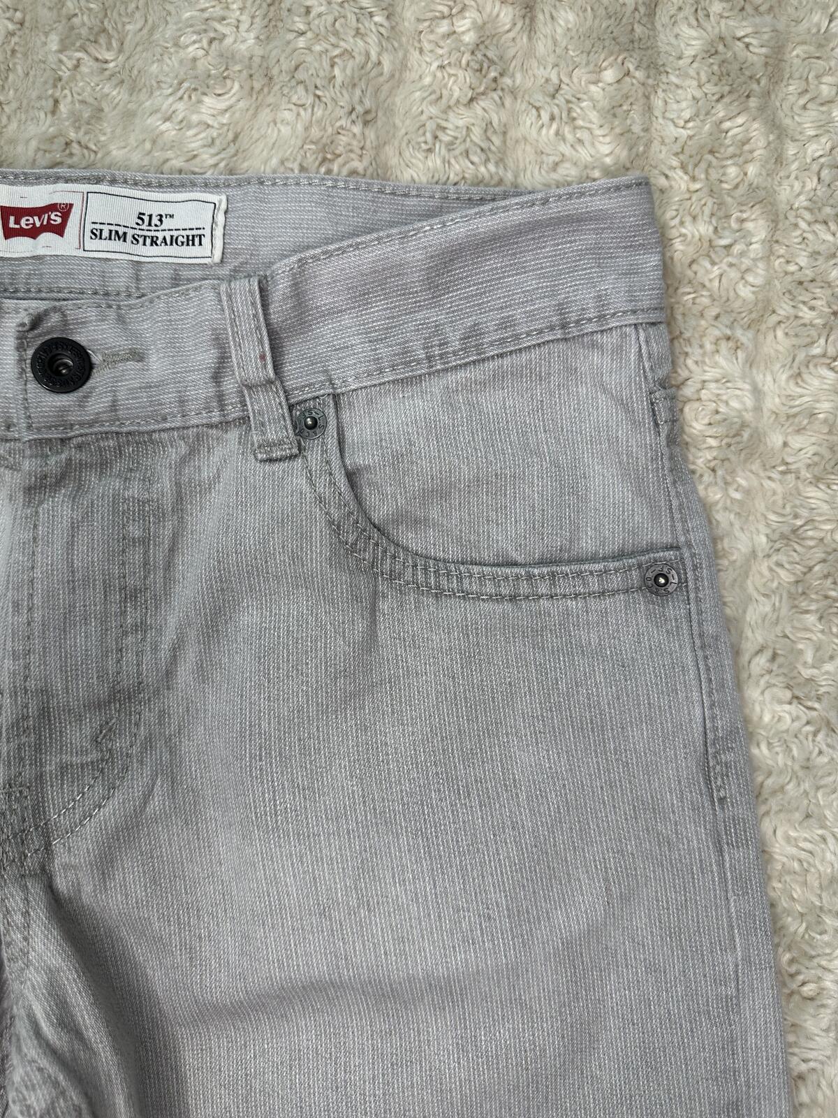 Levi's Slim Straight denim jeans 27x27/14 Reg grey modern classic minimalism