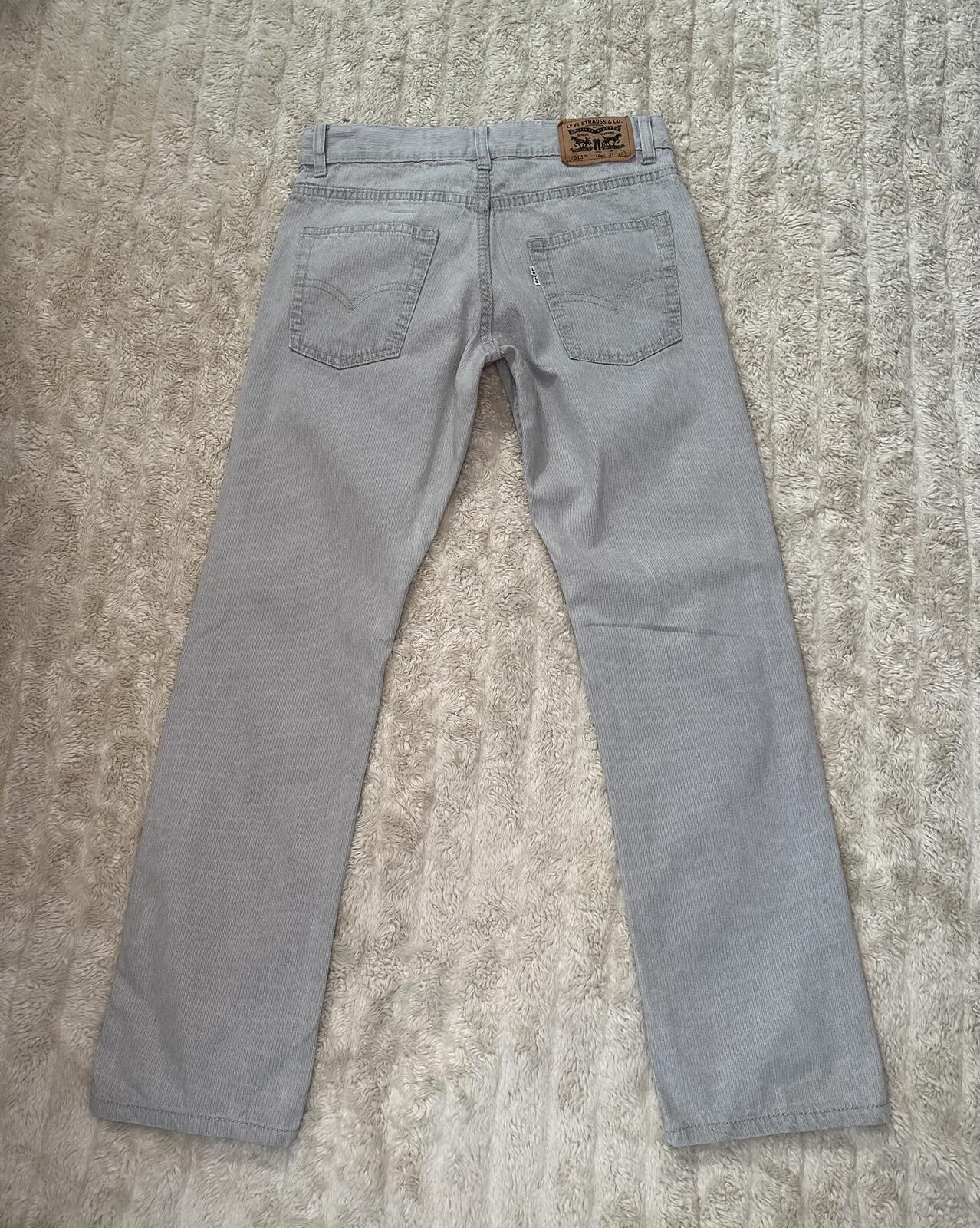 Levi's Slim Straight denim jeans 27x27/14 Reg grey modern classic minimalism