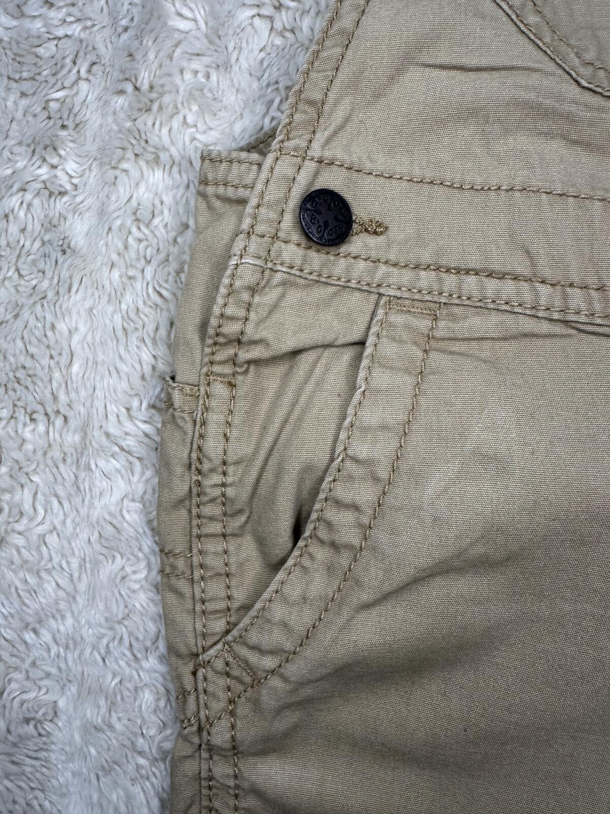 OshKosh B'gosh utility carpenter cotton overalls Size 24M khaki classic unisex