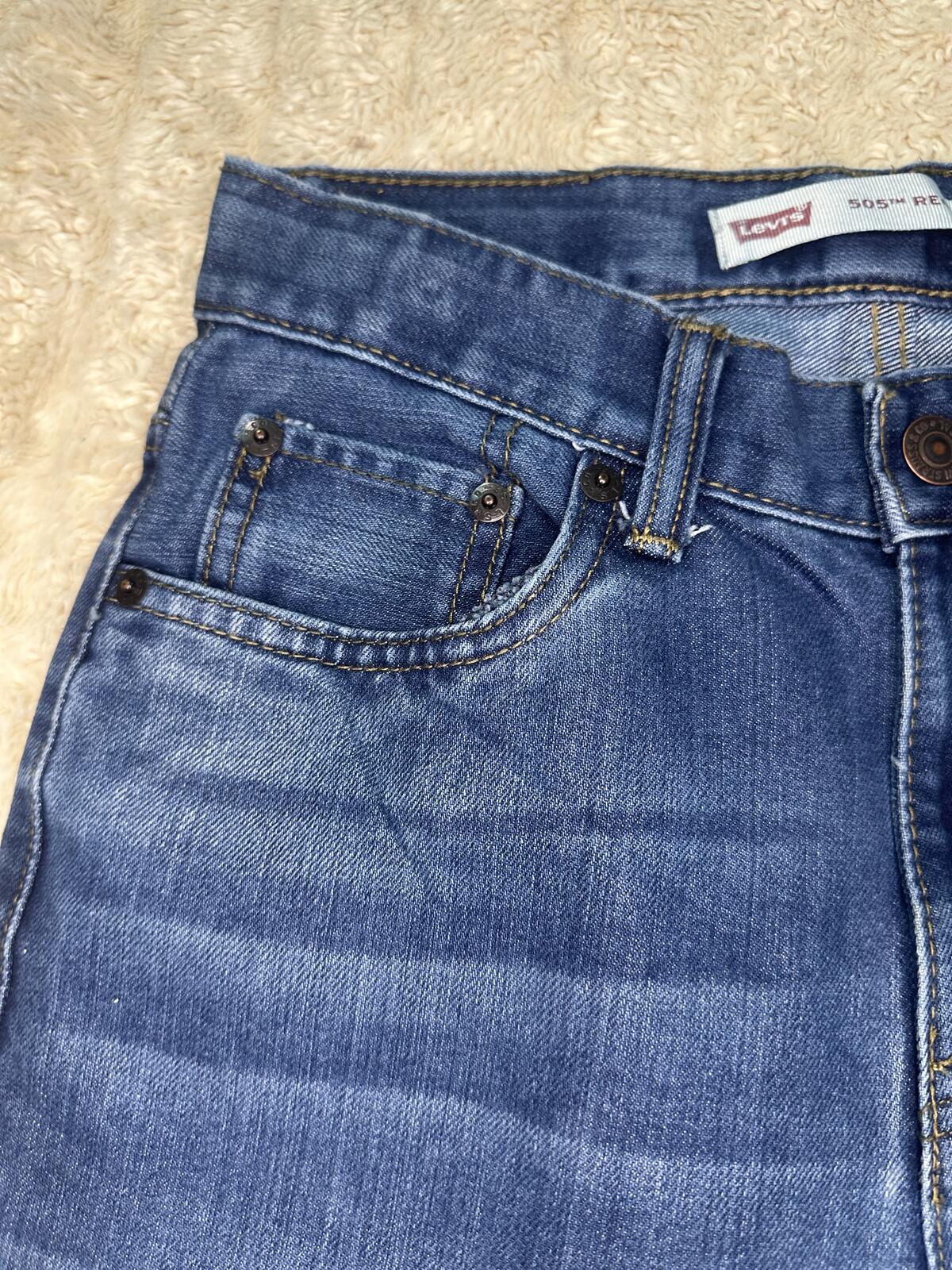 Levi's 505 Regular denim jeans Size 26x26/12 Reg medium wash straight leg unisex