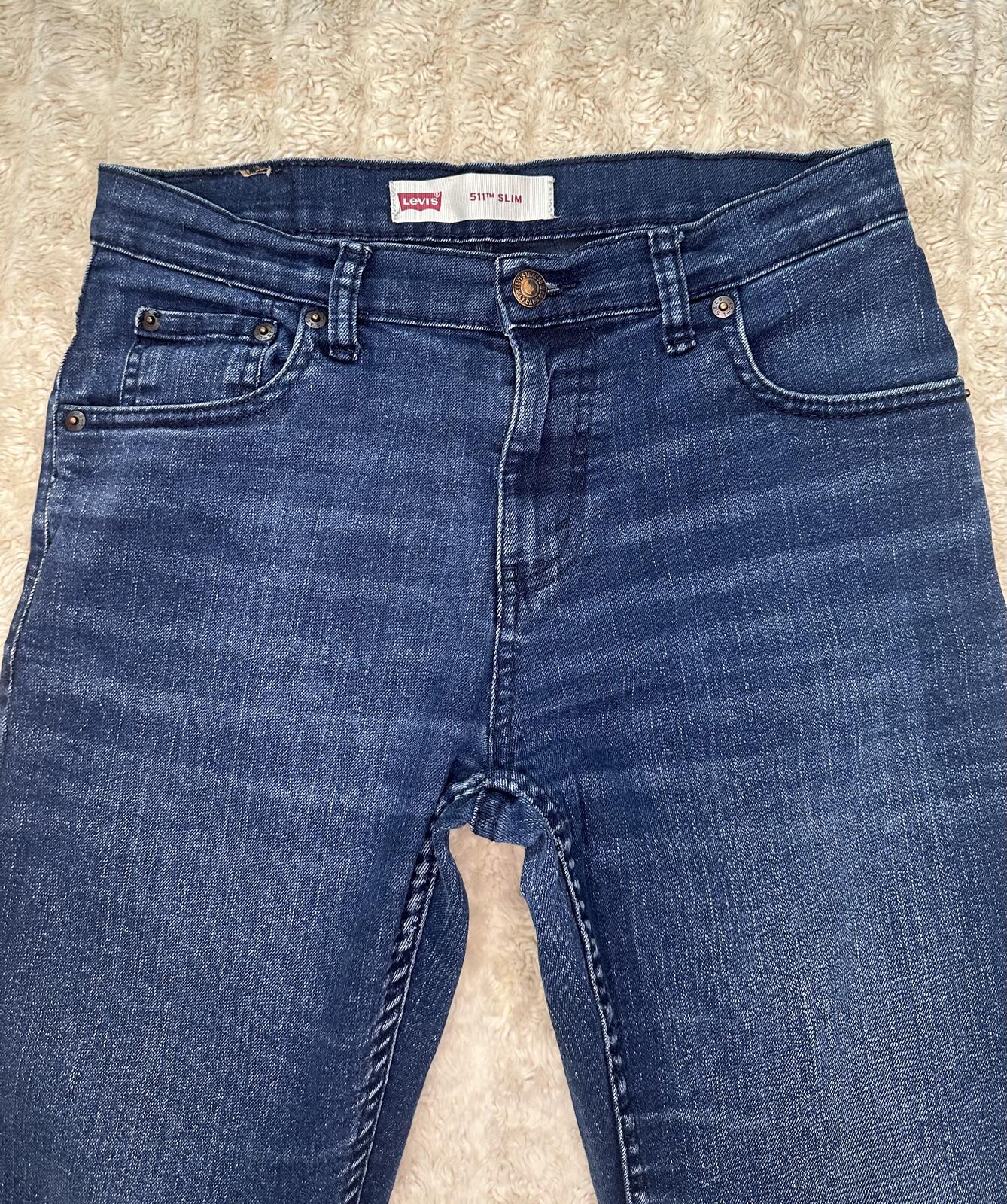 Levi's Unisex denim jeans 18 Reg (29x29) denim blue medium wash Slim fit classic