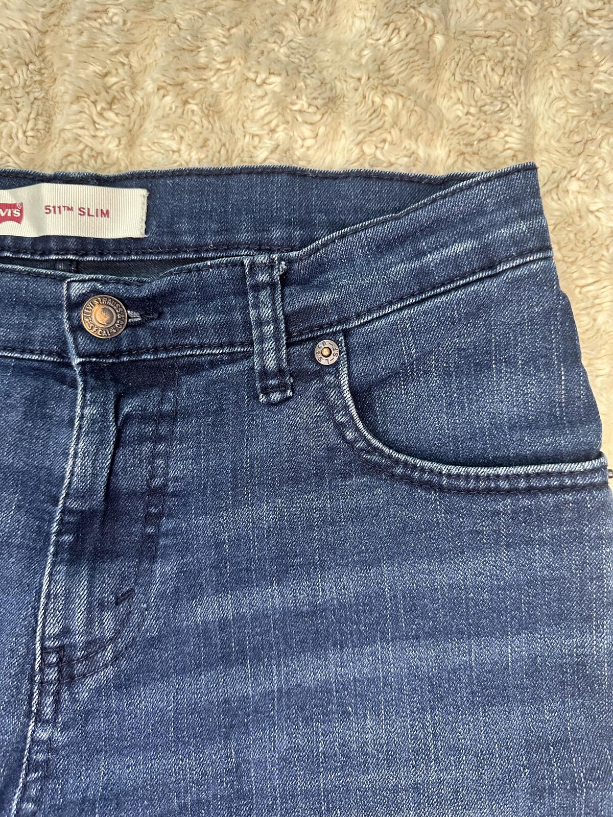 Levi's Unisex denim jeans 18 Reg (29x29) denim blue medium wash Slim fit classic