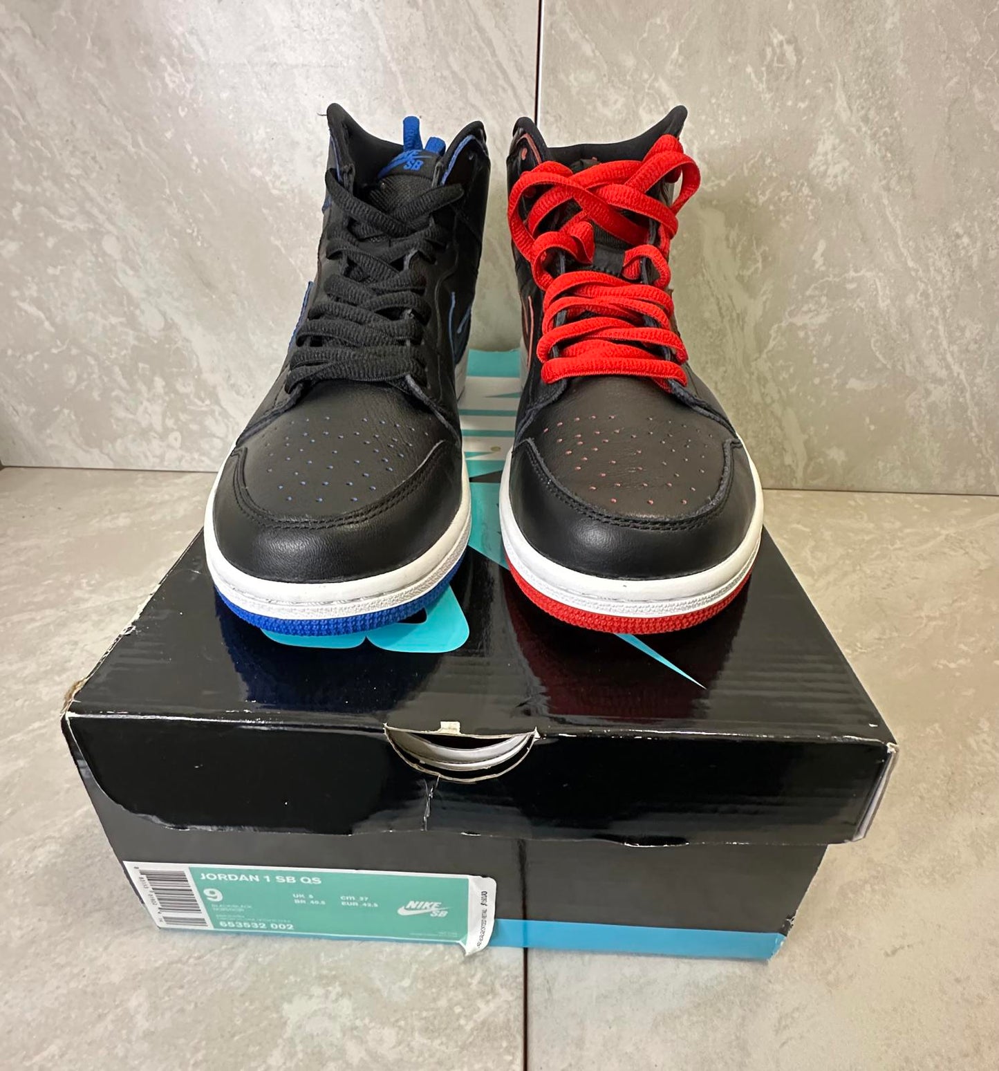 Nike SB Air Jordan 1 QS black red blue Craig Stecyk/Lance Mountain 2014 Size 9