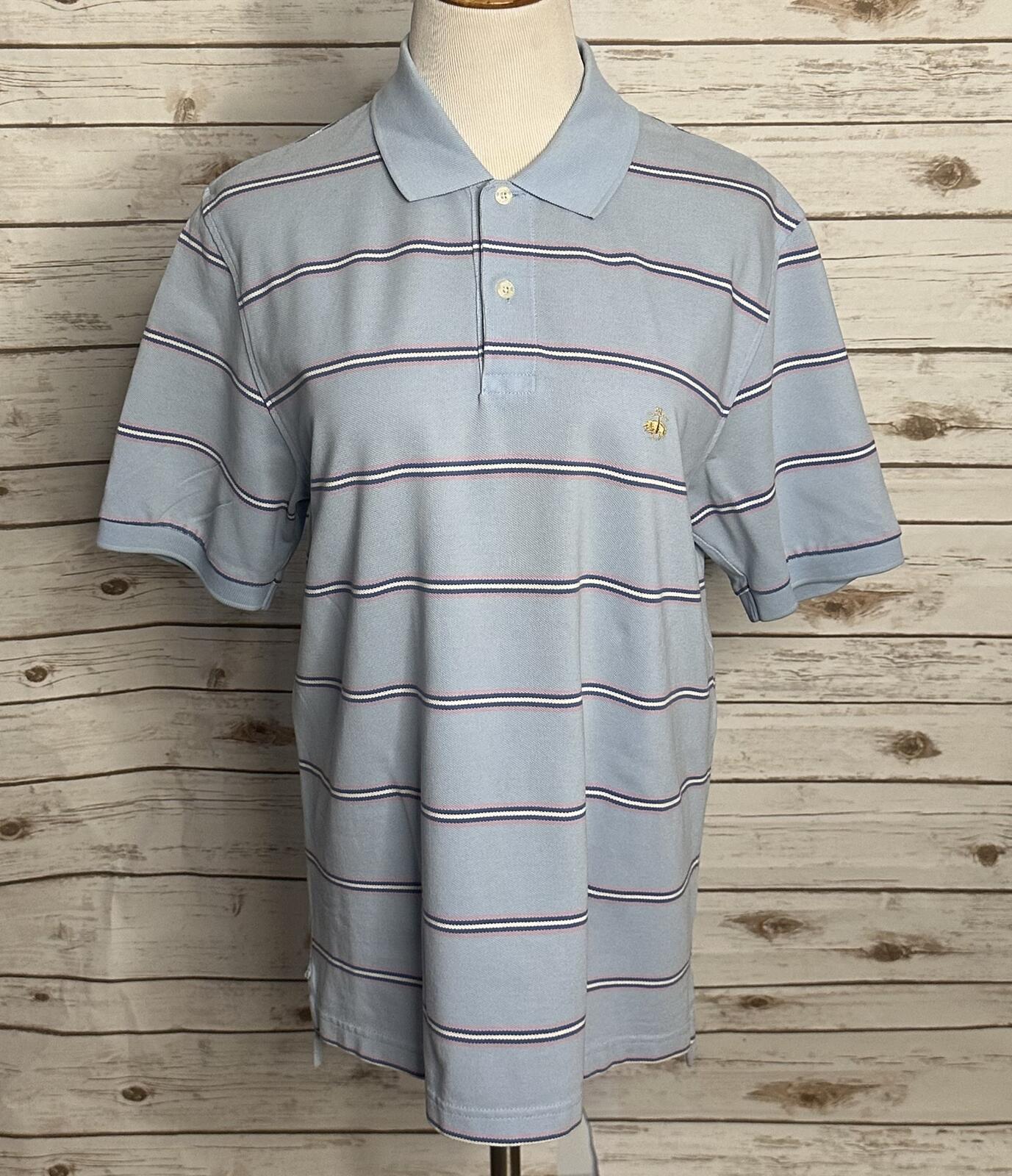 Brooks Brothers blue short sleeves Original Fit Performance polo shirt Medium