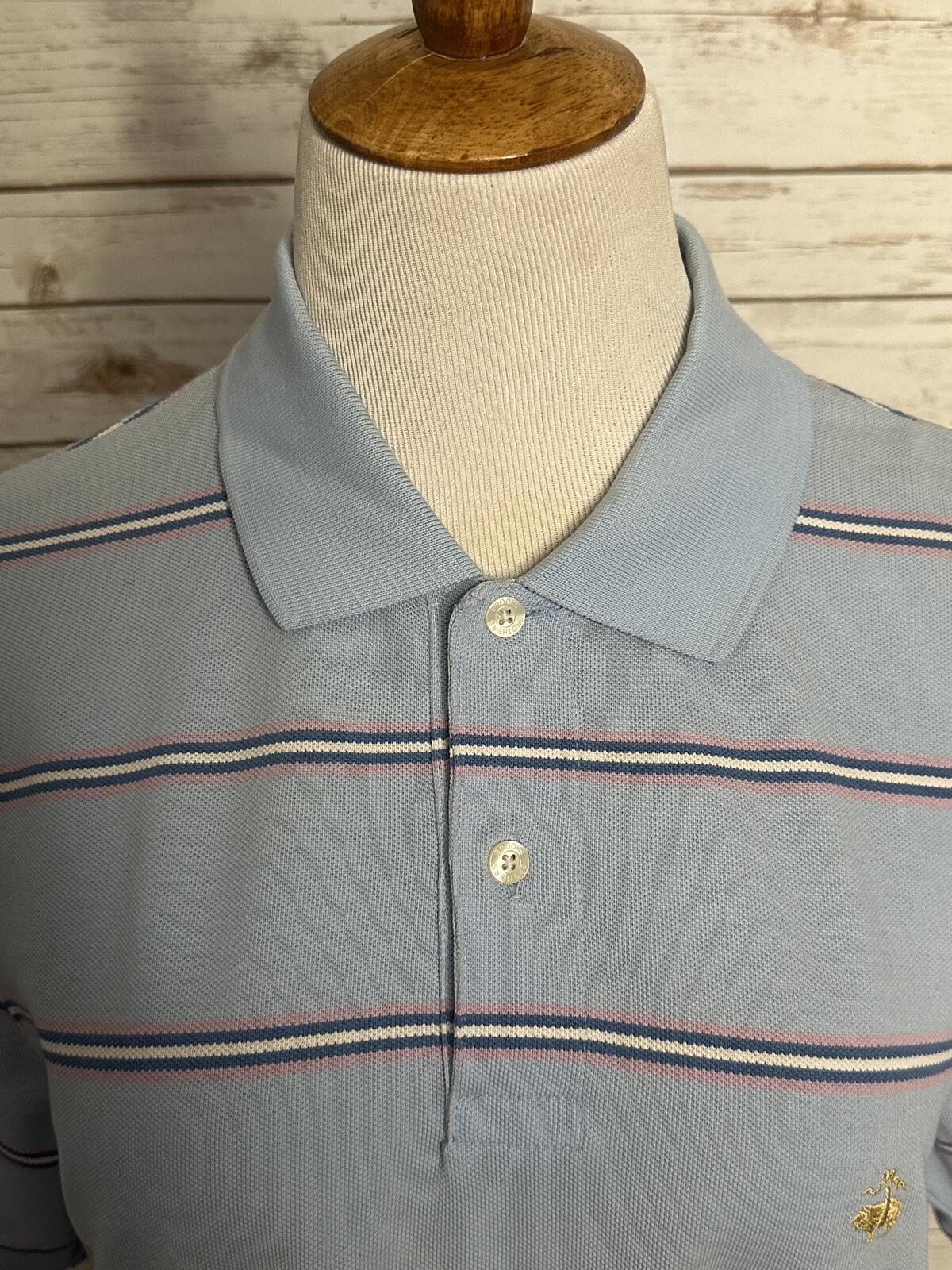 Brooks Brothers blue short sleeves Original Fit Performance polo shirt Medium