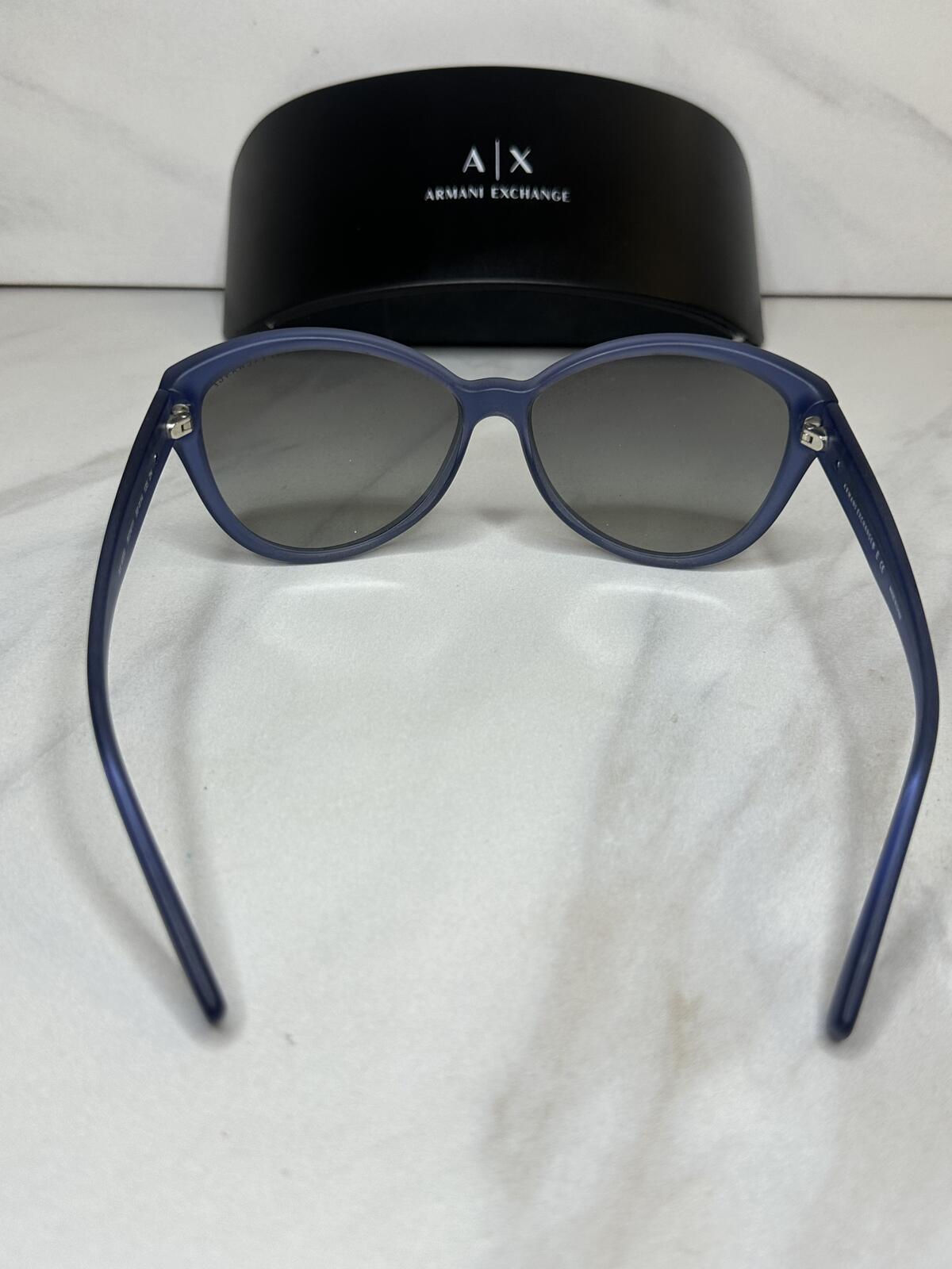 Armani Exchange AX4006 blue cat-eye sunglasses 59-14-135