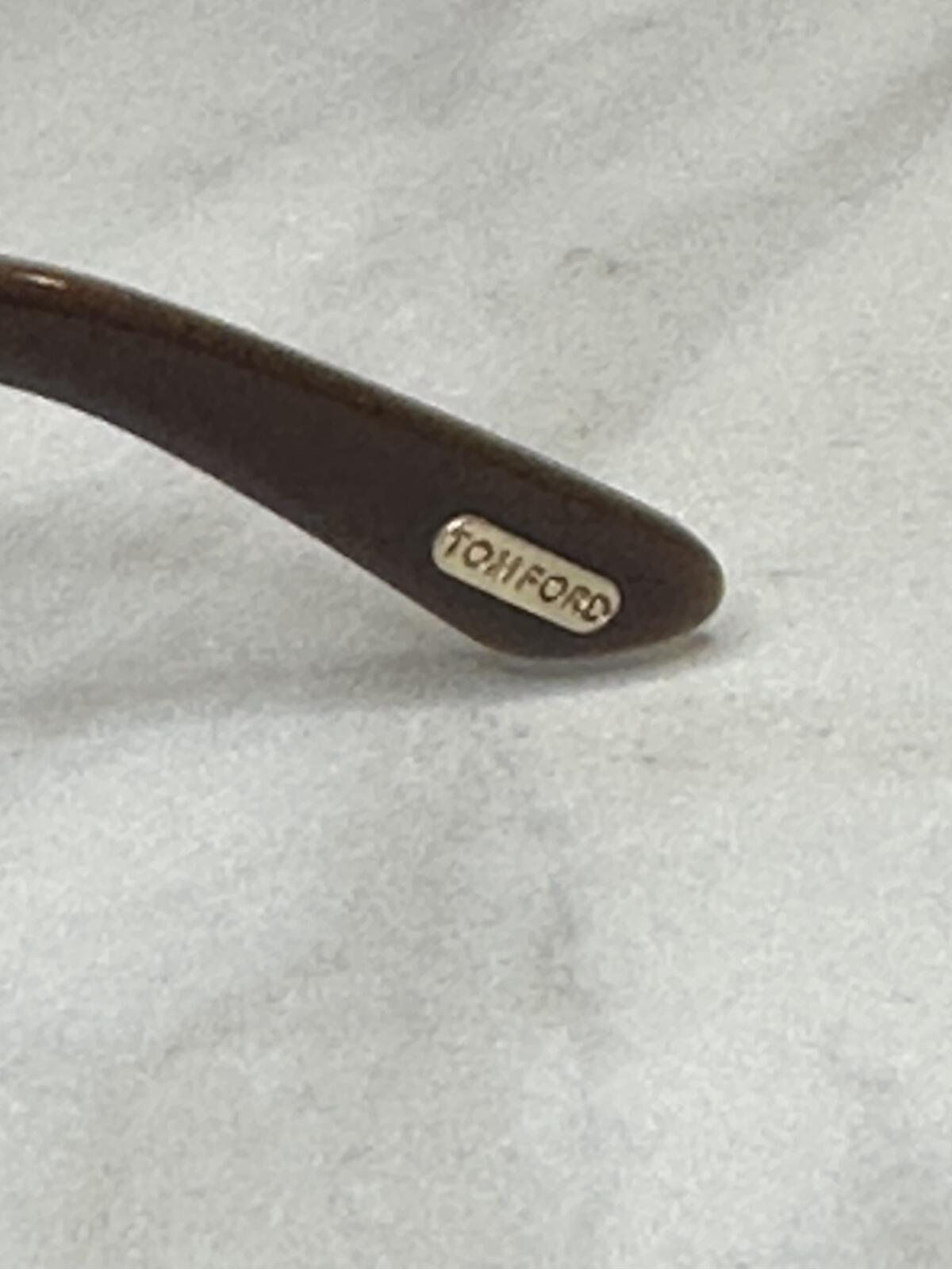 Tom Ford Women's brown lilac rectangular eyeglasses 54-16-135 w/ hard case