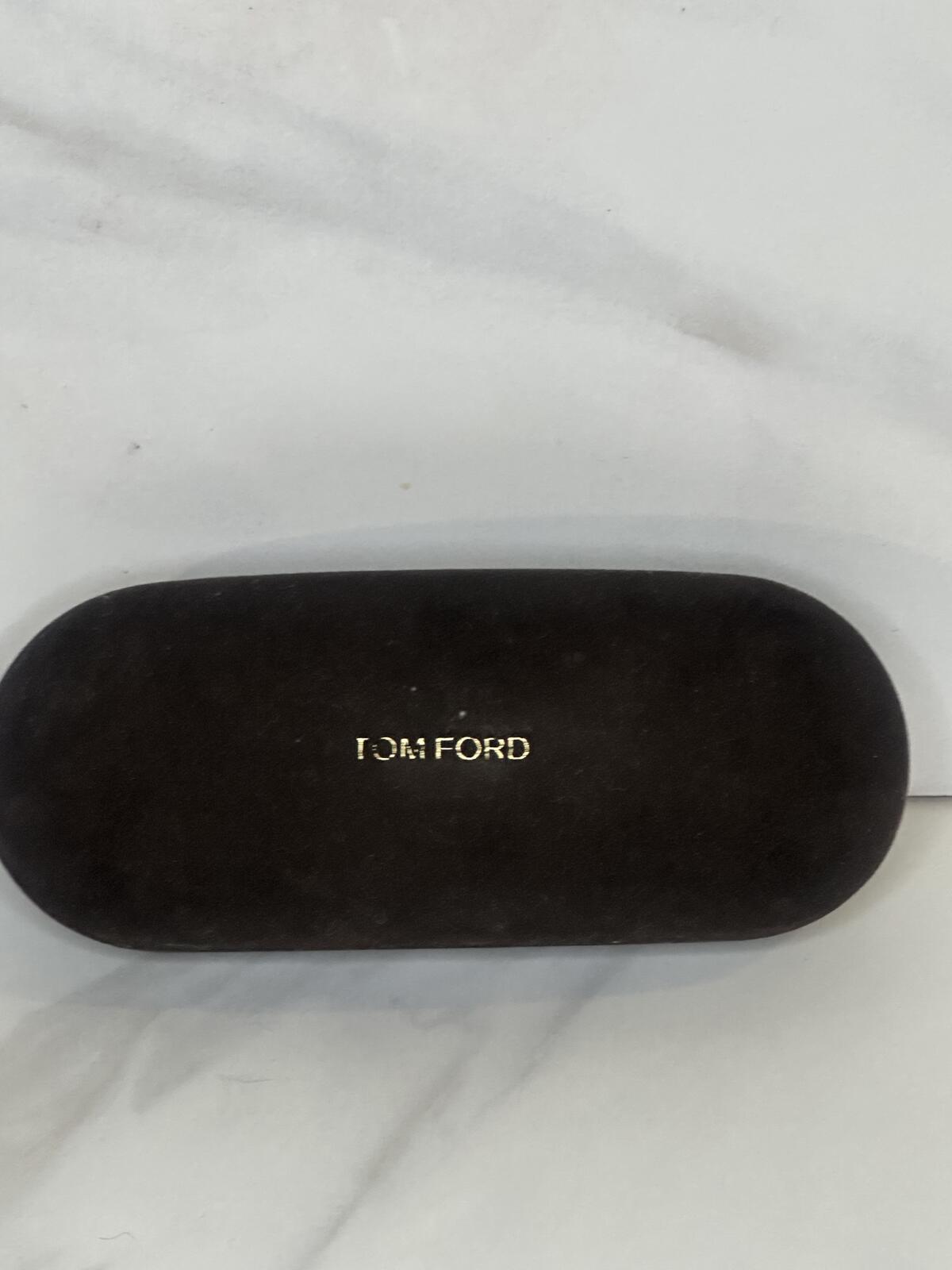 Tom Ford Women's brown lilac rectangular eyeglasses 54-16-135 w/ hard case