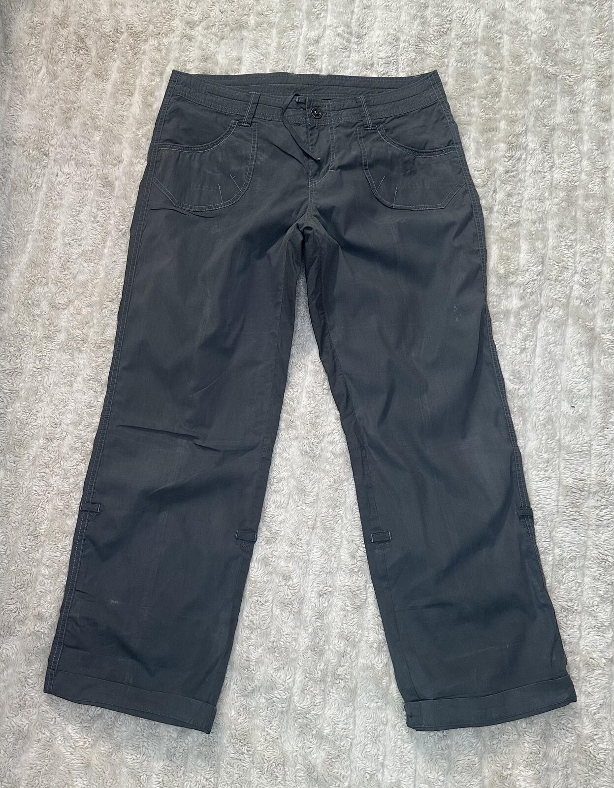 Kuhl Born In The Mountains grey hiking capri pants Size 12 Short gorpcore