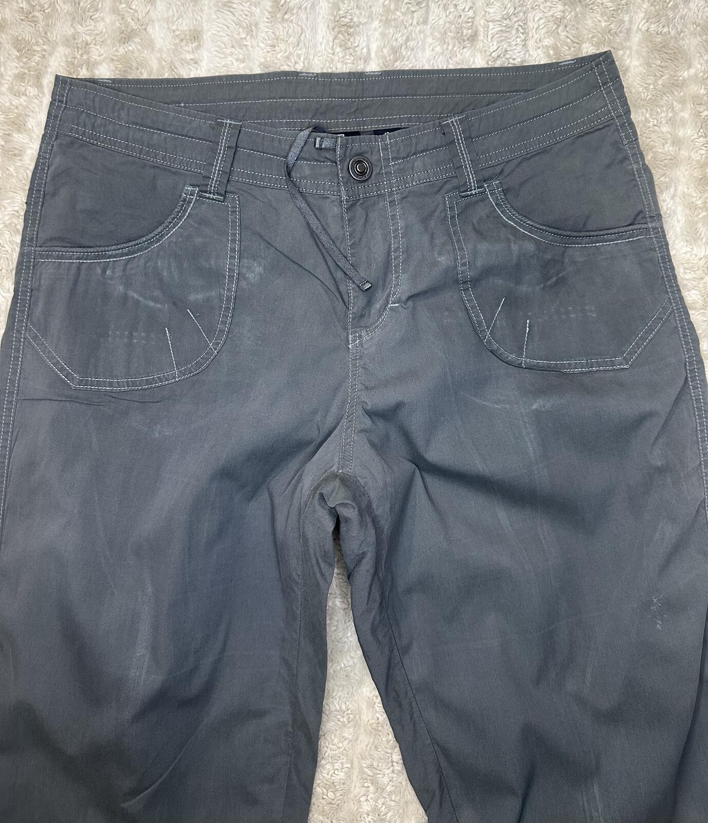 Kuhl Born In The Mountains grey hiking capri pants Size 12 Short gorpcore