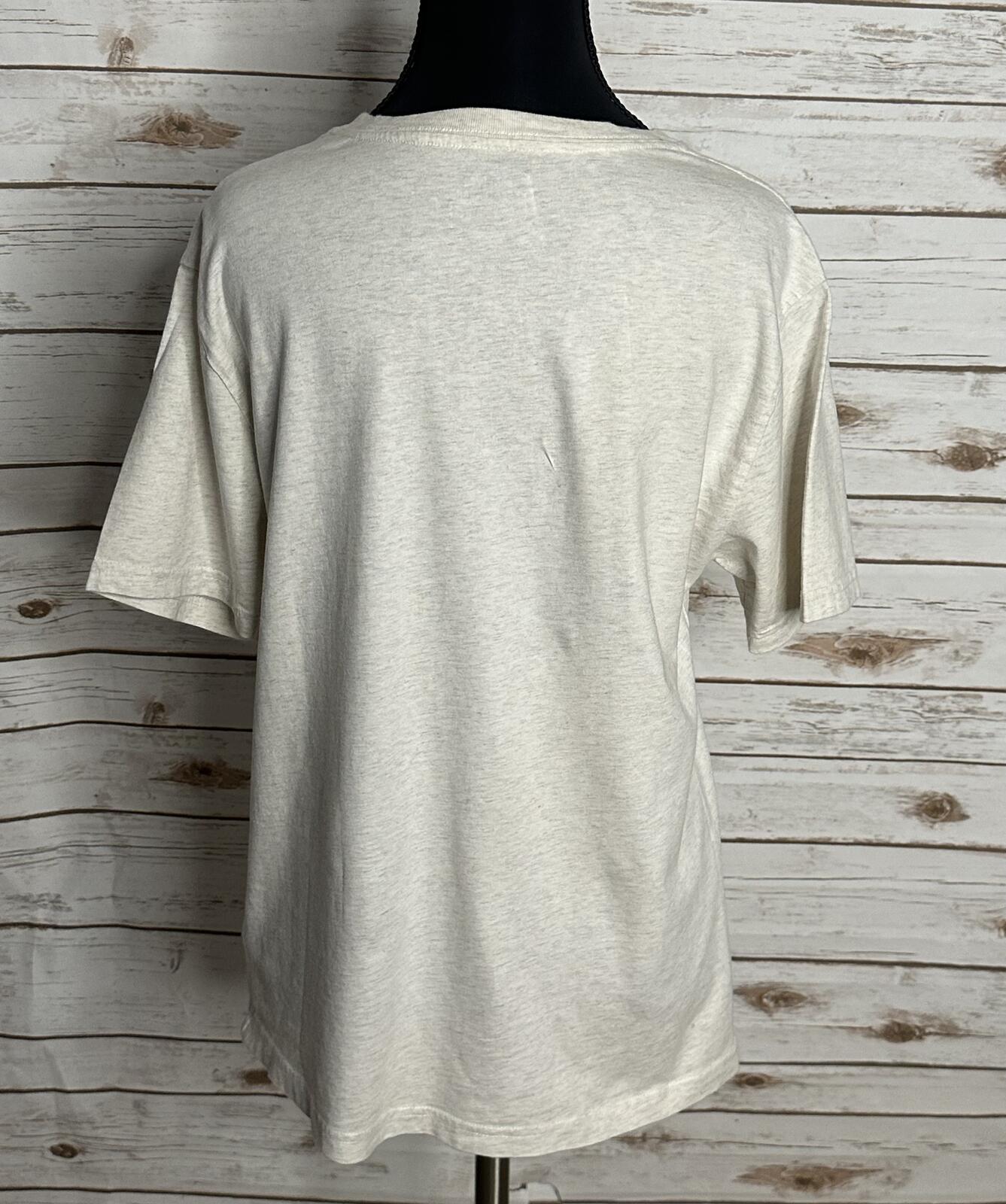 Polo Ralph Lauren cream cotton short sleeve V-neck t-shirt Youth L (14-16)