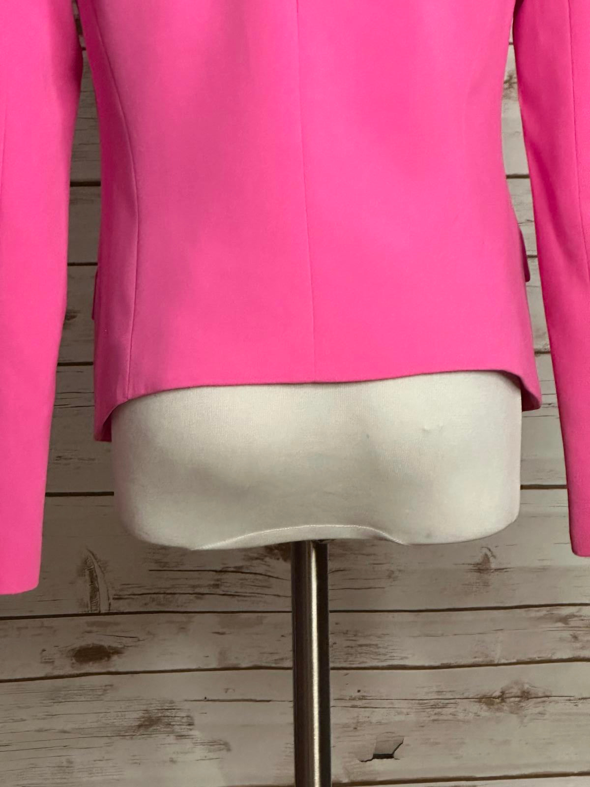 Trina Turk pink Legally Blonde Barbie office siren single-breasted blazer Size 4
