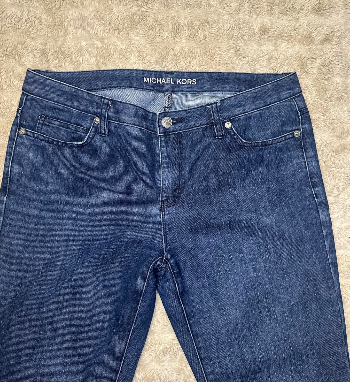 Michael Kors classic medium wash bootcut jeans Size 8
