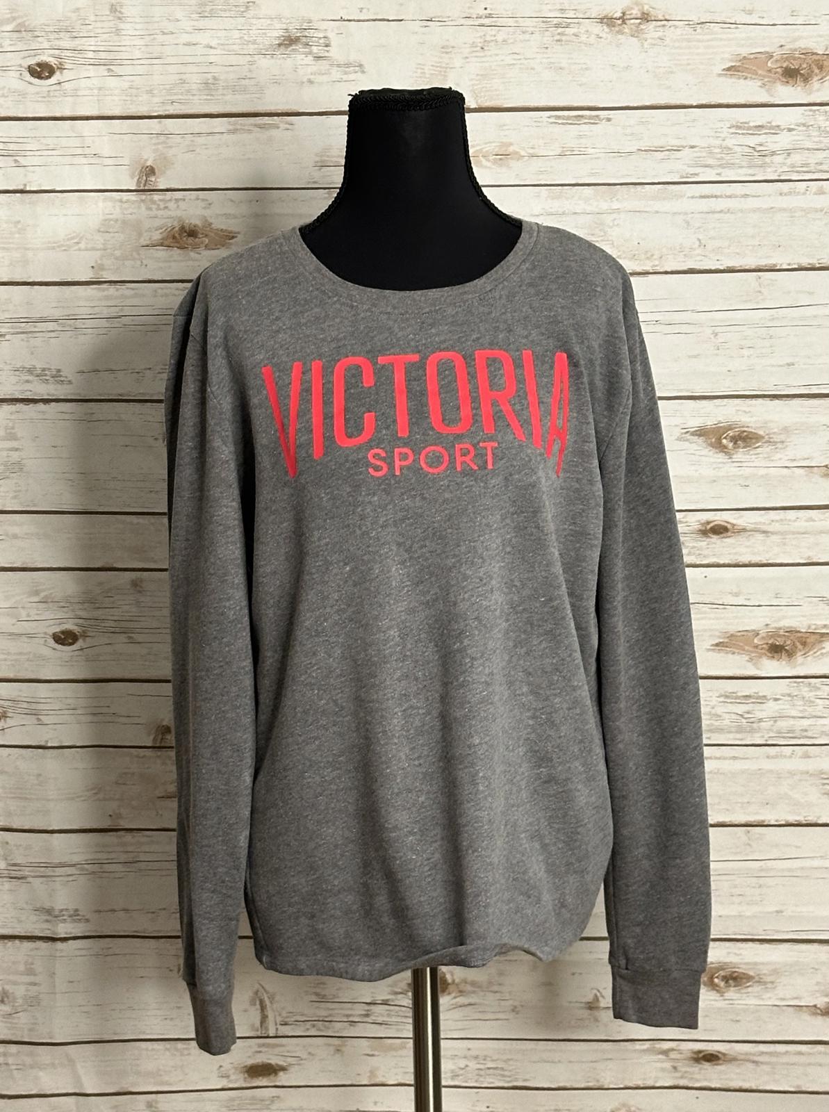 Victoria Sport activewear grey lightweight long sleeve sweatshirt Size Small