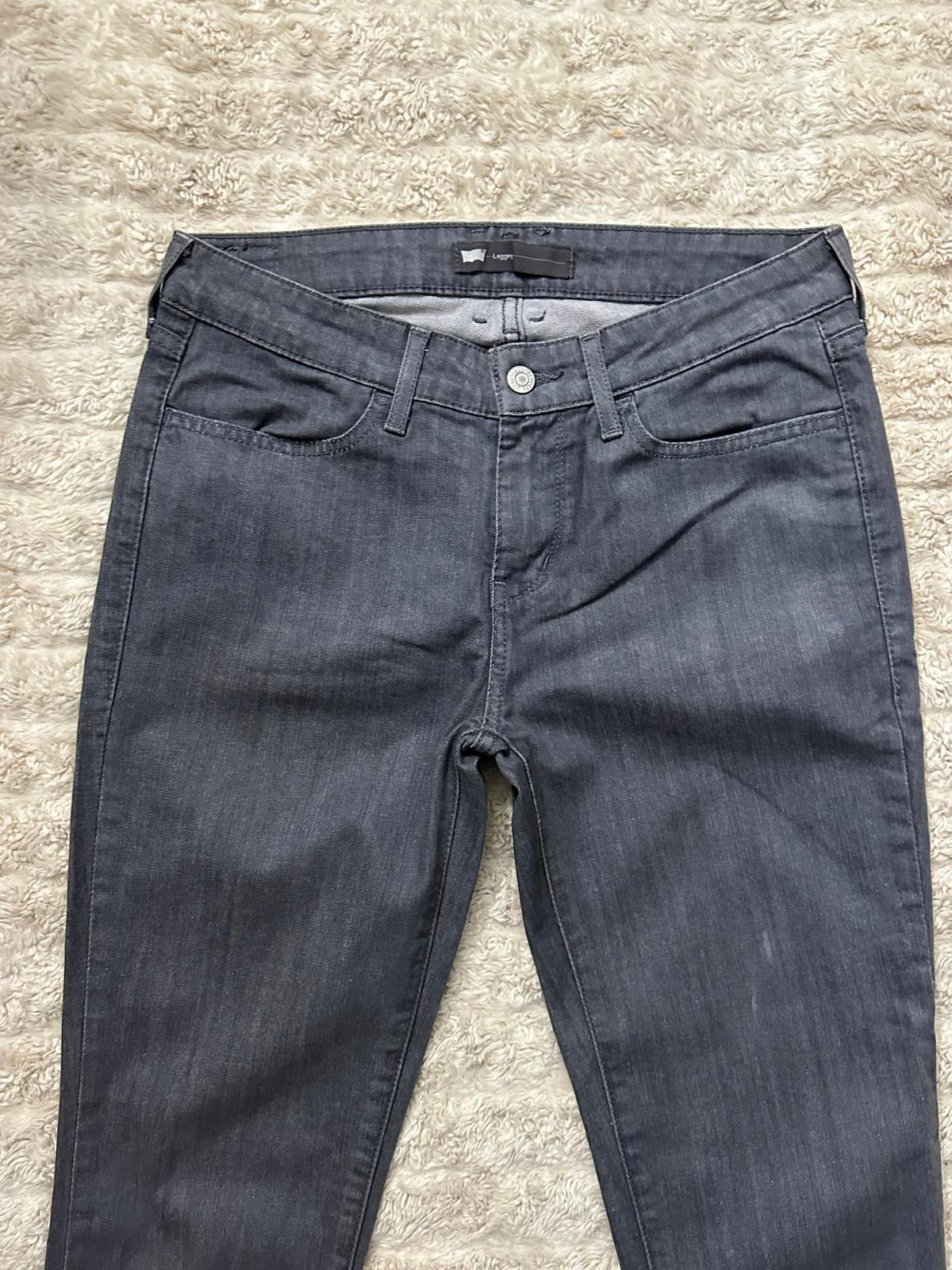 Levi's grey denim leggings Size 8M 29x32