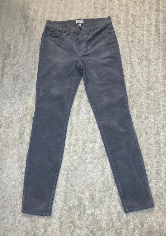 J. Crew classic grey Lookout High Rise Skinny corduroy pants Size 27