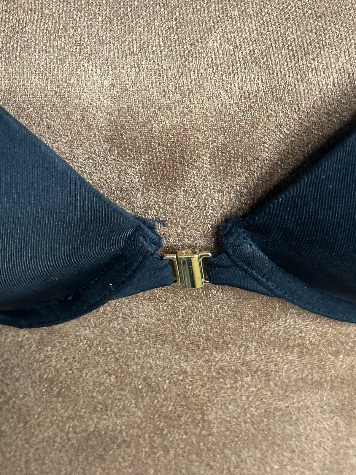 Adore Me black floral lace racerback plunge push-up bra Size 32D
