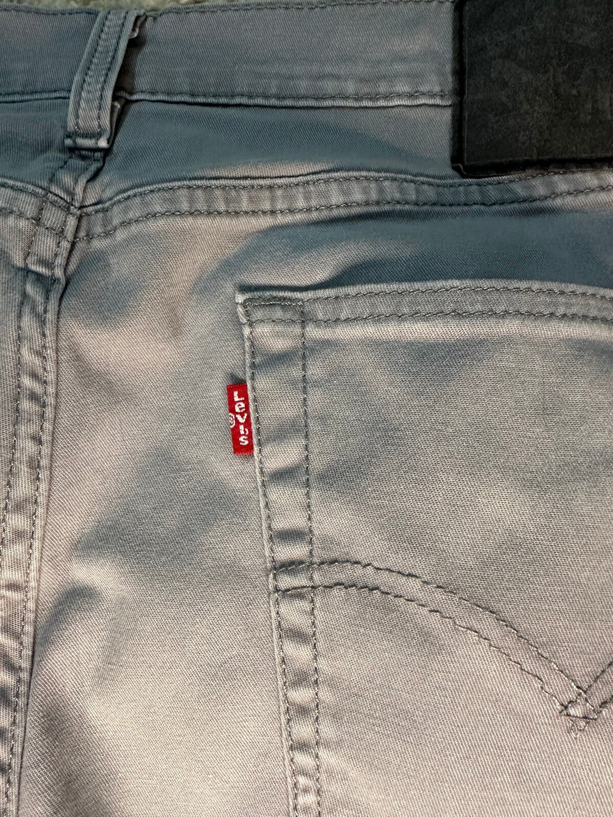 Levi's 514 Straight Fit gray mid-rise denim jeans 33x34 normcore minimalist