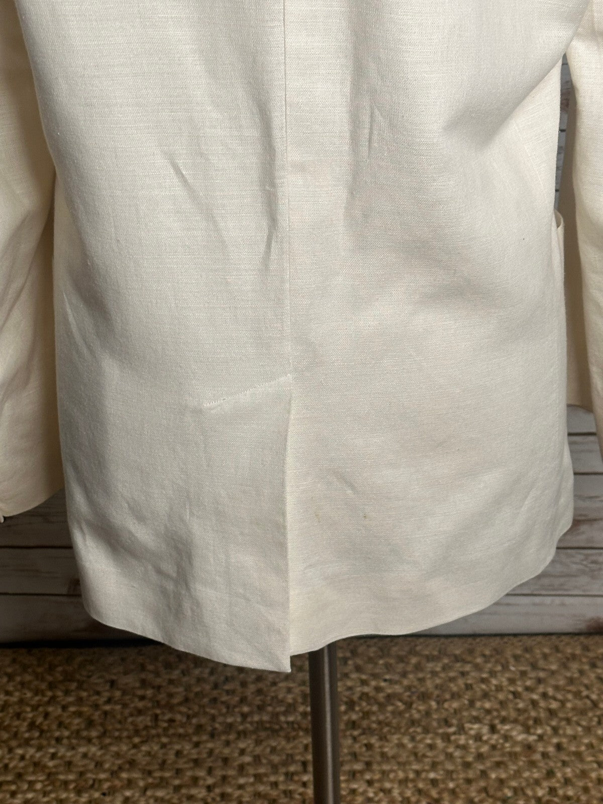 Tommy Hilfiger ivory linen cotton single-breasted sports coat blazer XL classic