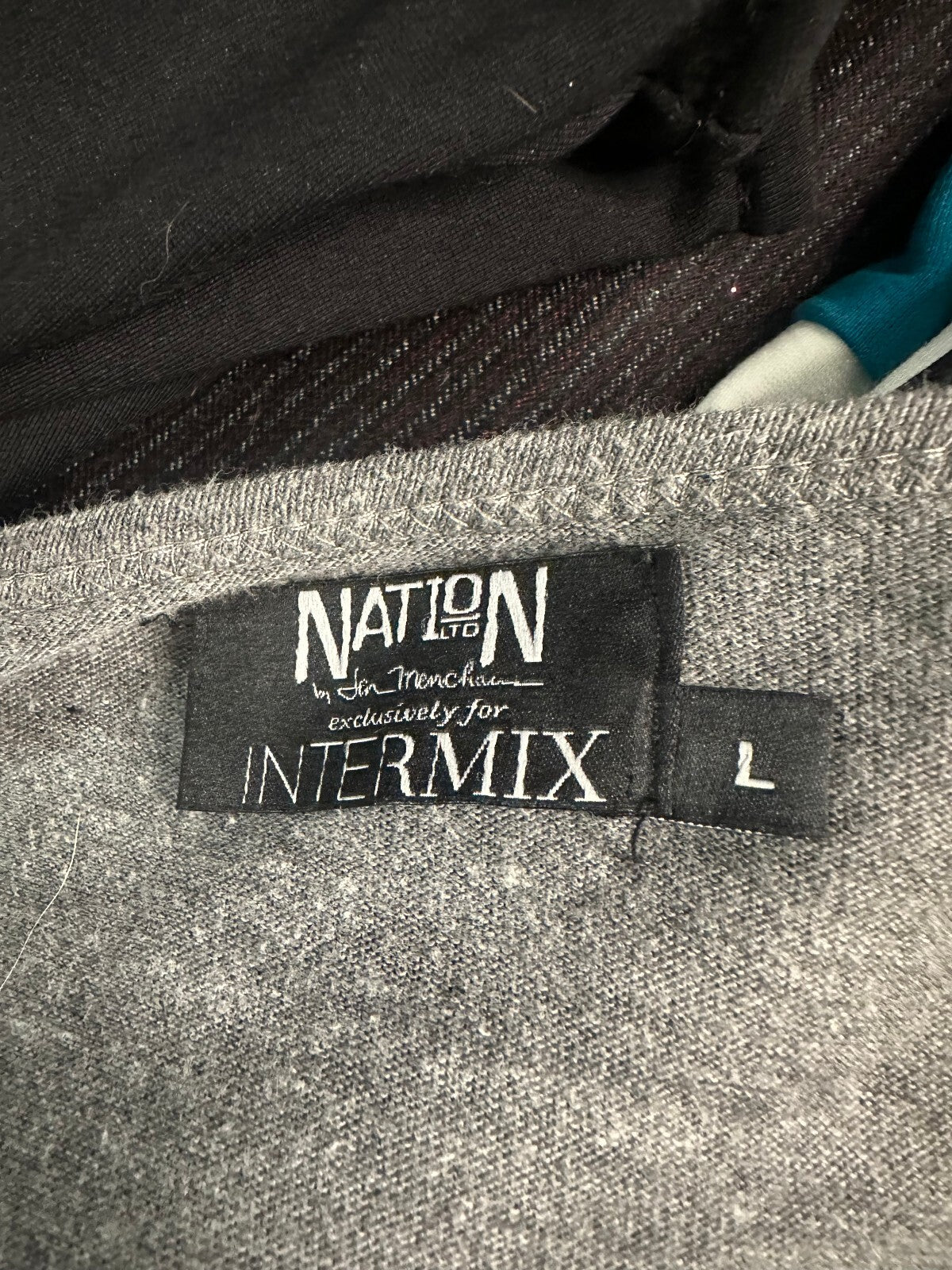 Nation LTD for Intermix grey long sleeve henley-style romper Large loungewear