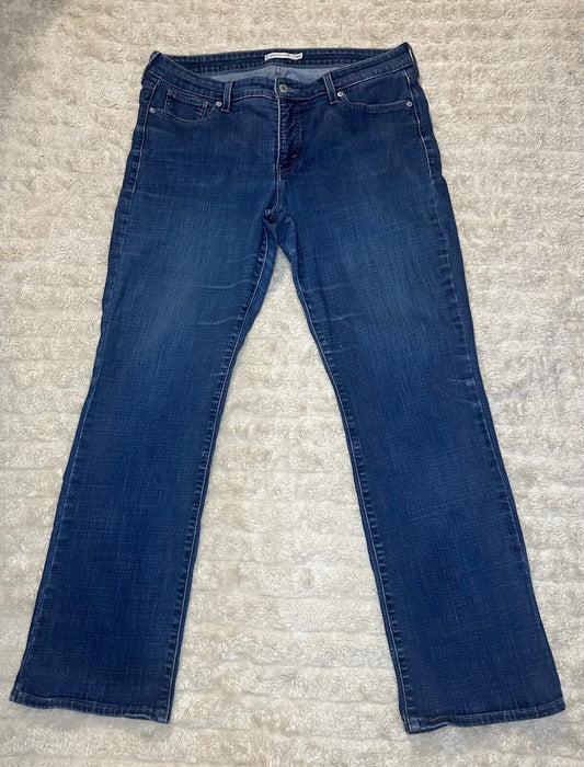 Levi's 415 Classic Boot medium wash bootcut stretch denim jeans 16W Western