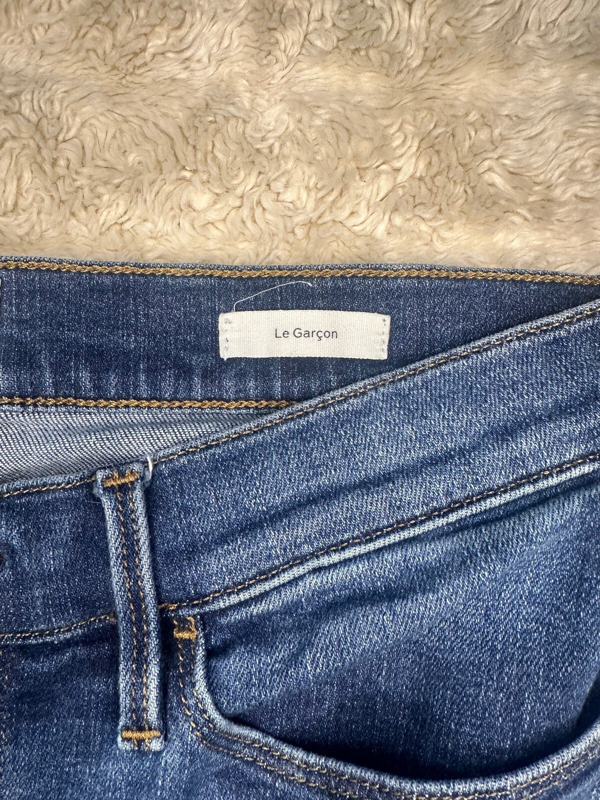 Frame Le Garcon Florence wash slim straight stretch denim jeans 29 French Girl
