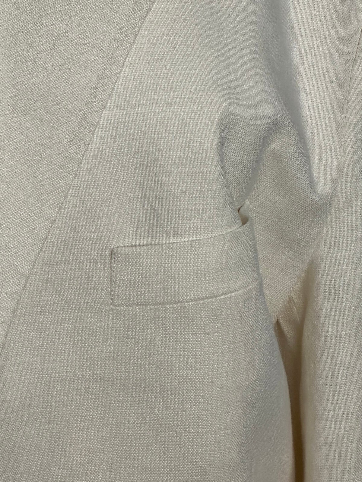 Tommy Hilfiger ivory linen cotton single-breasted sports coat blazer XL classic