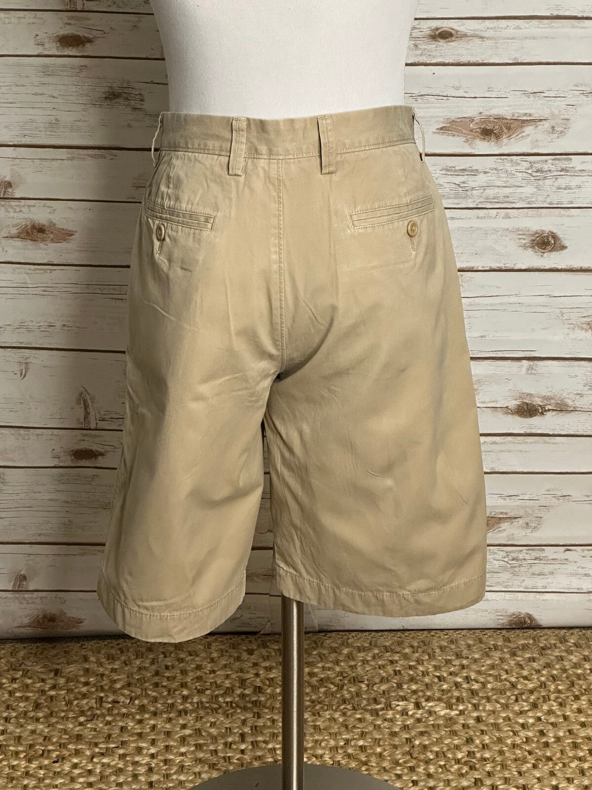 J.Crew Rivington khaki 100% cotton chino shorts Size 30 preppy old money classic
