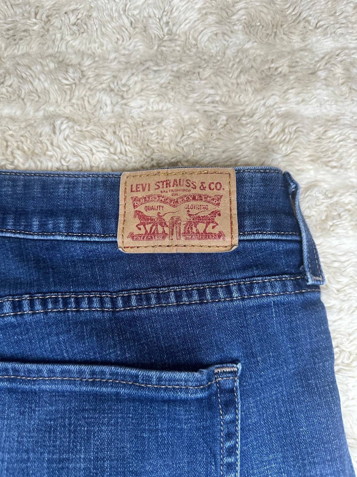 Levi's 415 Classic Boot medium wash bootcut stretch denim jeans 16W Western