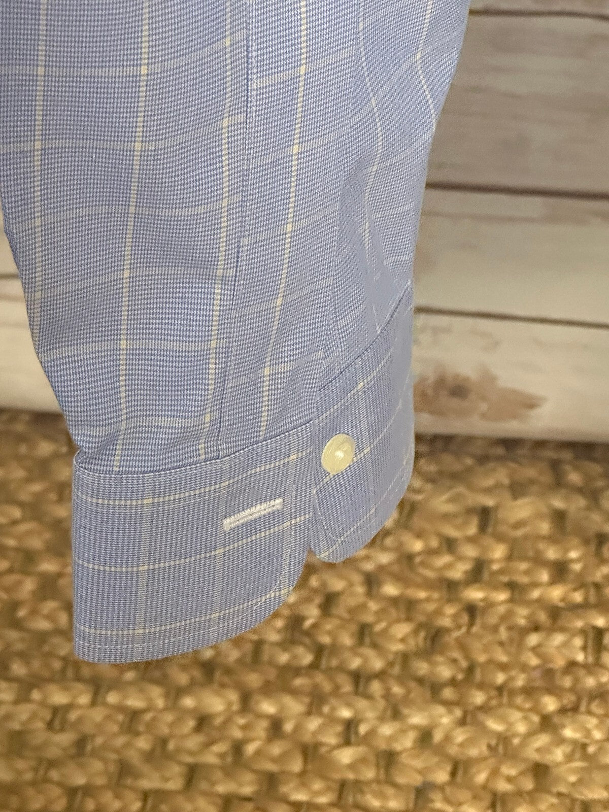 Brooks Brothers Classic Non-Iron cotton blue check button-down shirt Size 15-32