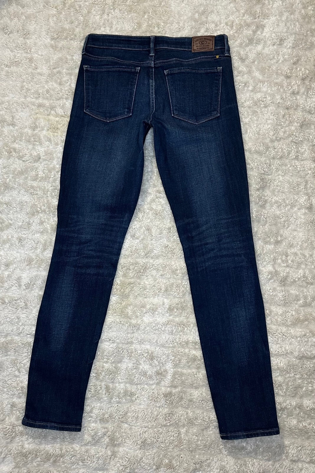 Lucky Brand Stella Skinny dark wash low rise stretch denim jeans Size 6/28 Y2K