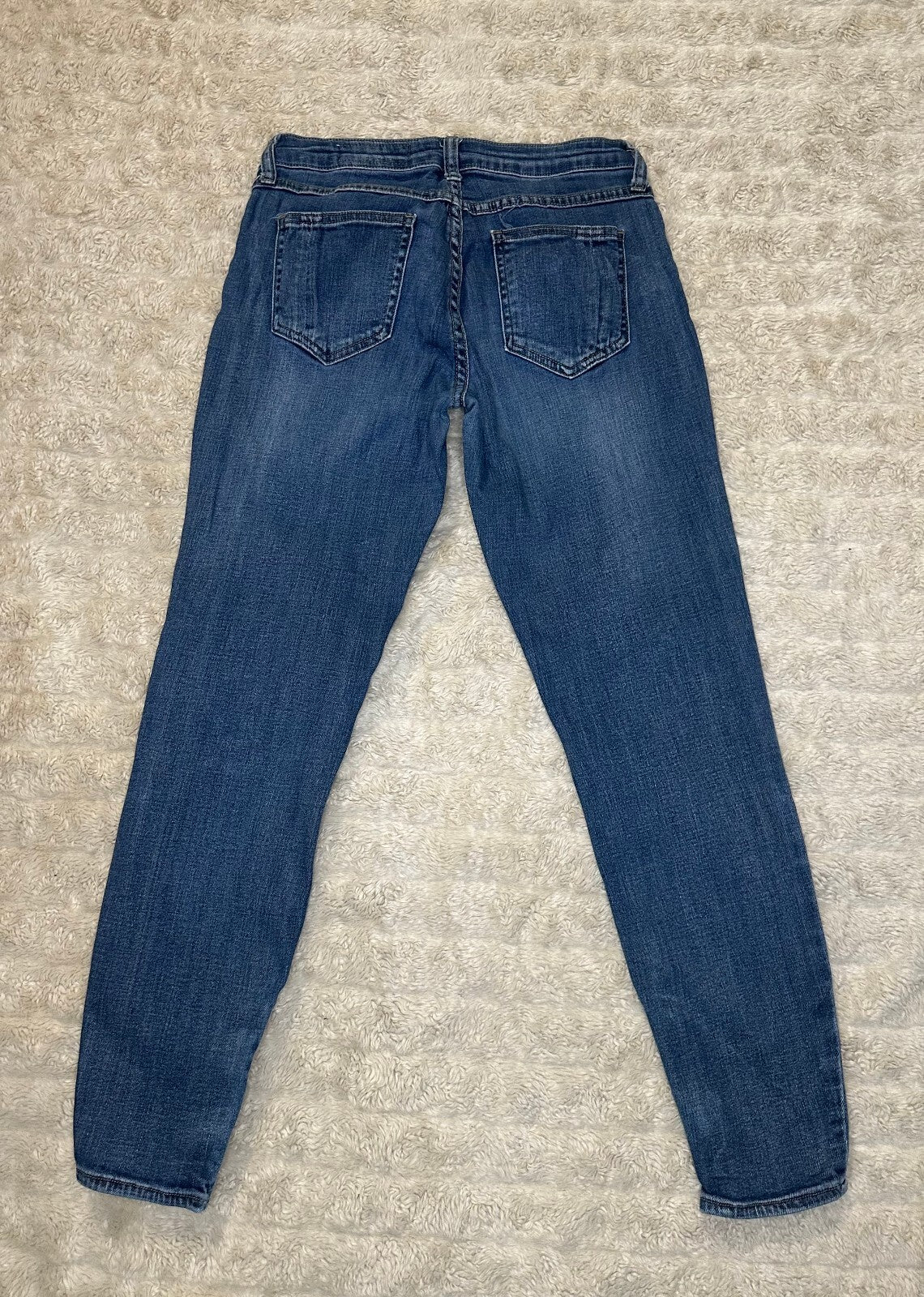 Pistola Anais distressed mid-rise zippered ankle skinny stretch denim jeans 27