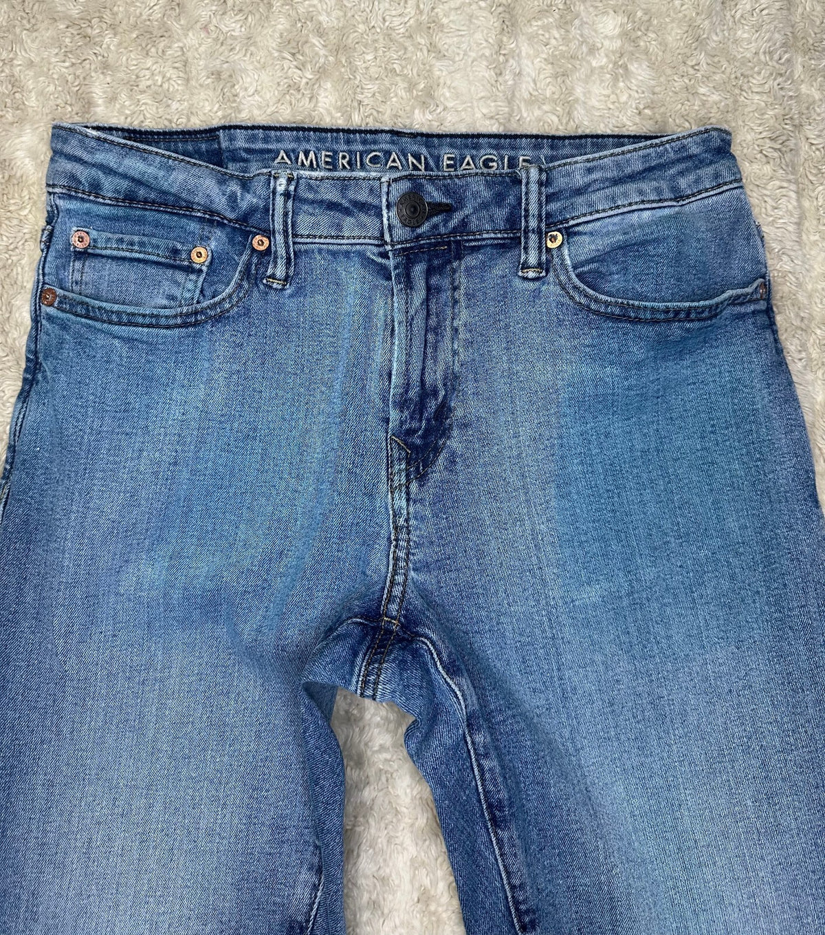 American Eagle Athletic Skinny light-medium wash stretch denim jeans 30x32