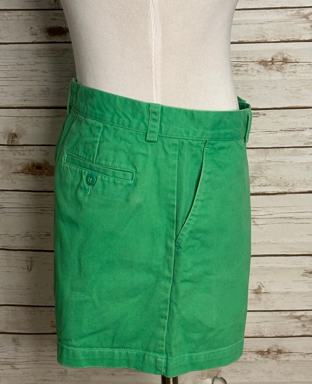 Ralph Lauren Sport kelly green 100% cotton chino shorts Size 10 preppy Americana